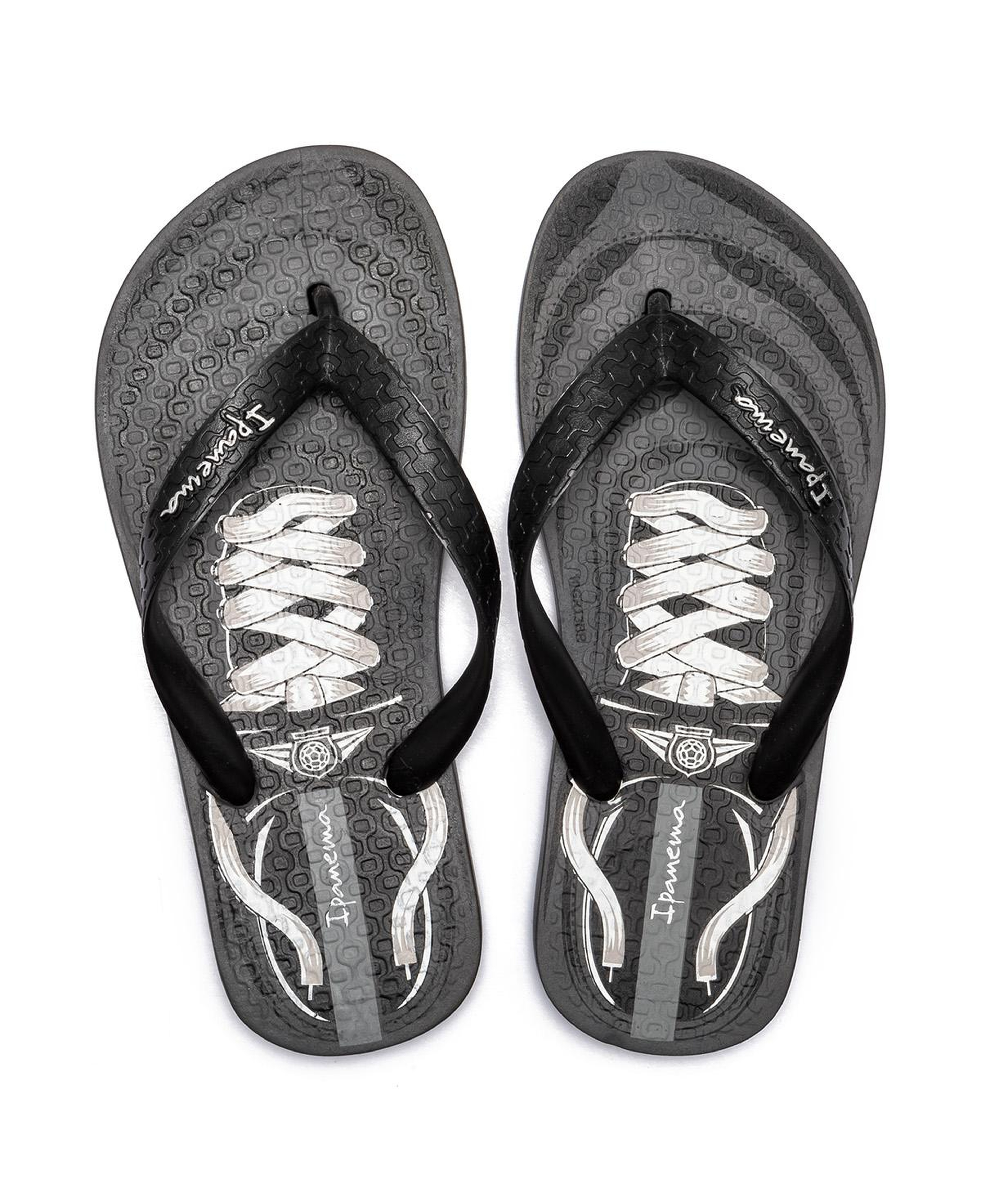 Cls IV Çocuk Parmak Arası Terlik Gri Siyah 25/34