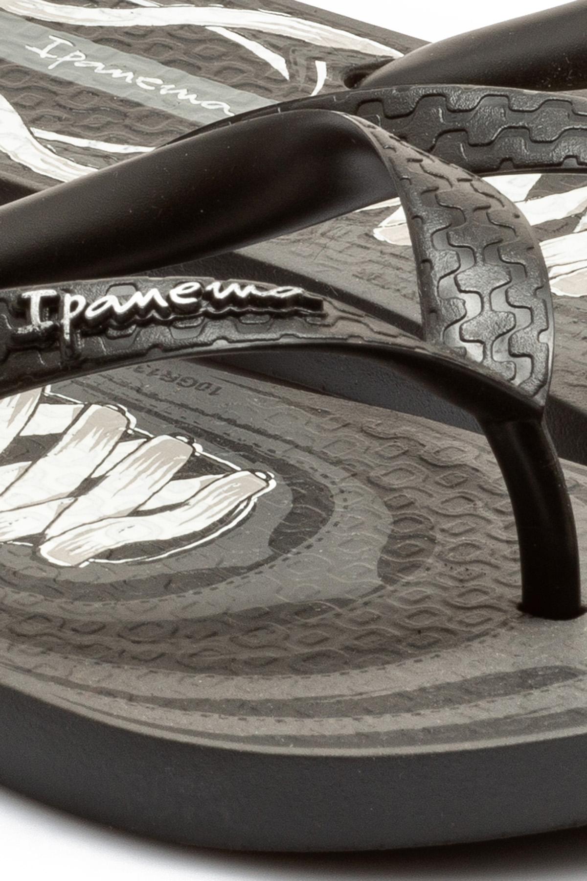 Cls IV Çocuk Parmak Arası Terlik Gri Siyah 25/34