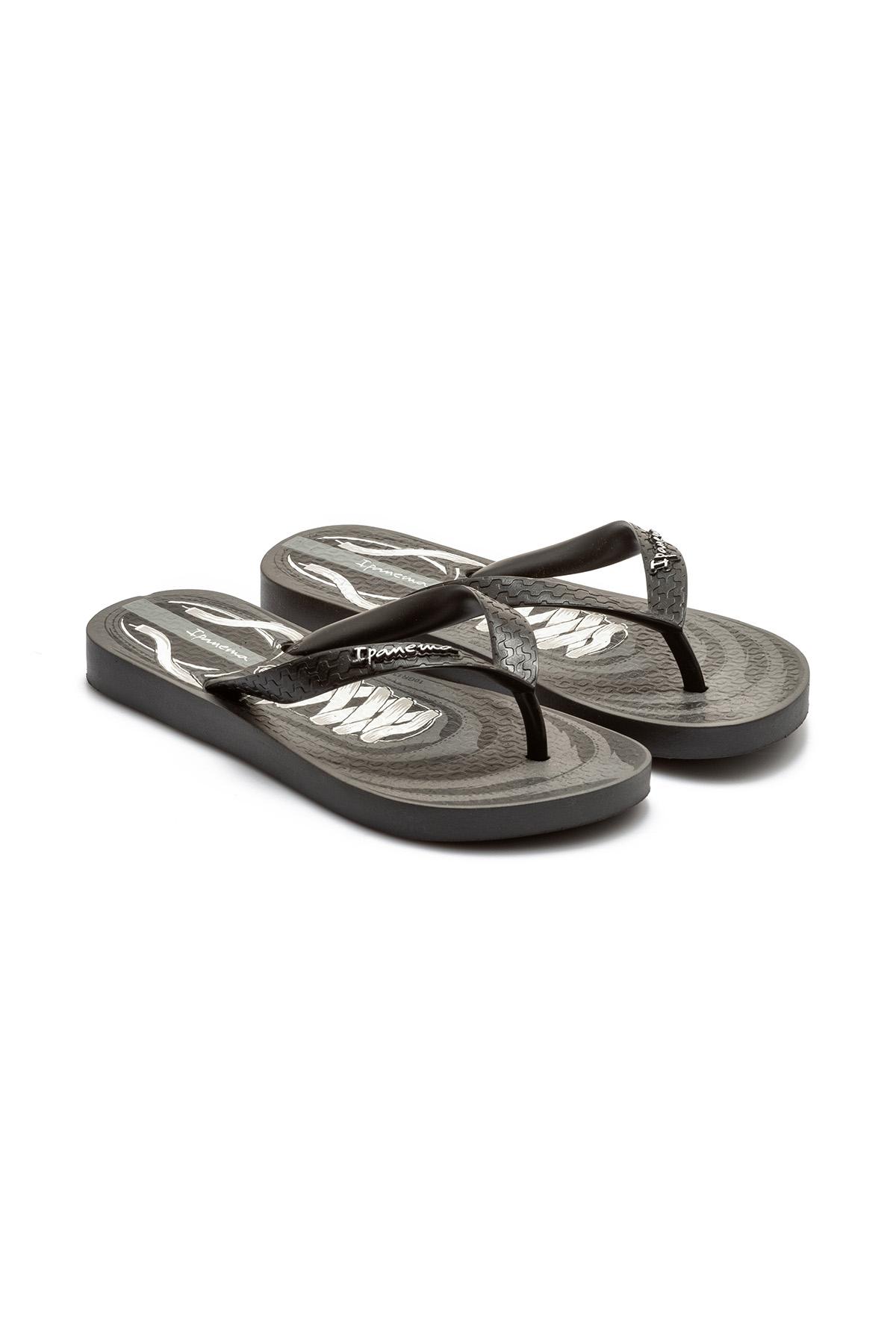 Cls IV Çocuk Parmak Arası Terlik Gri Siyah 25/34