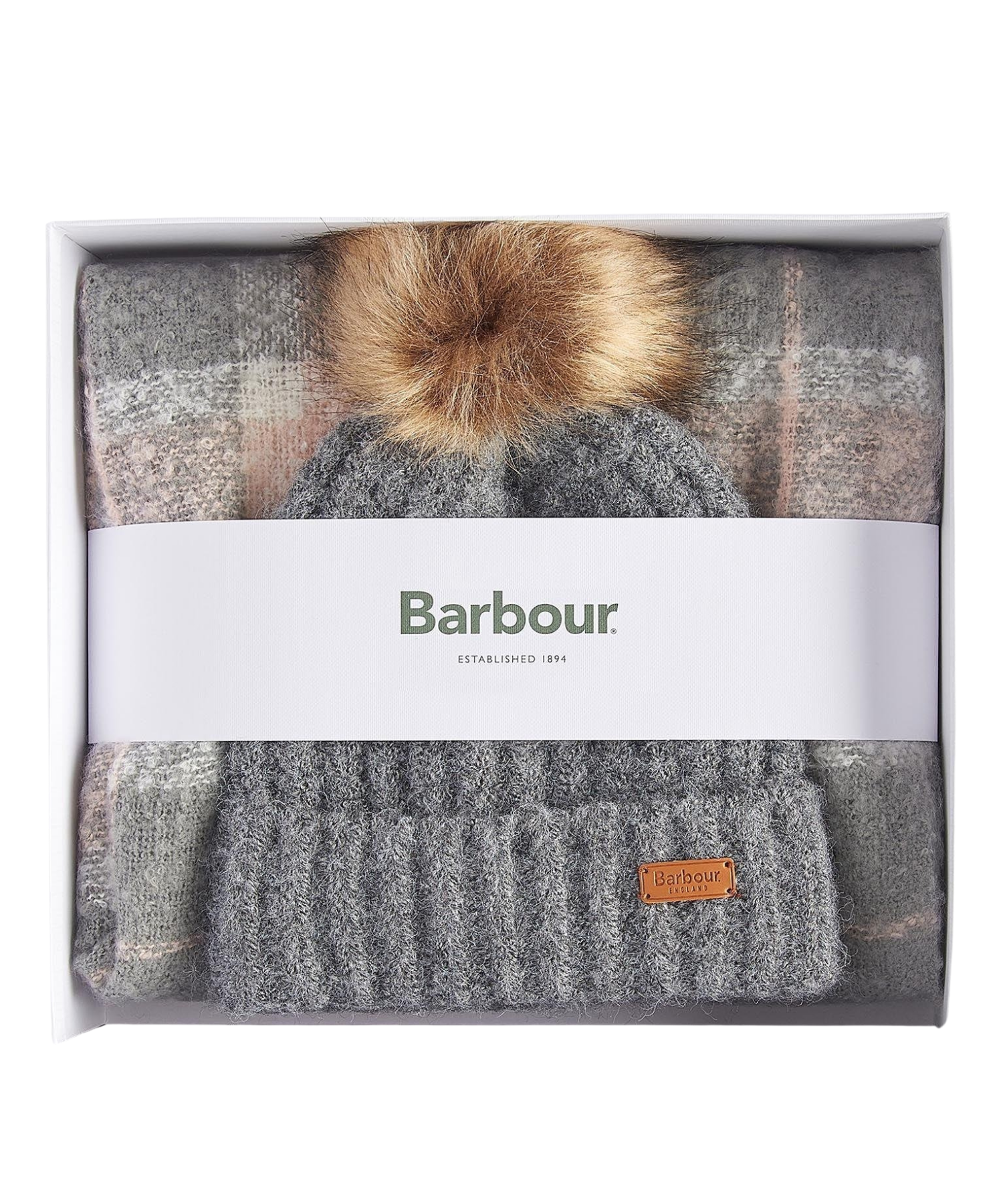 Barbour Saltburn Bere & Tartan Şal Seti