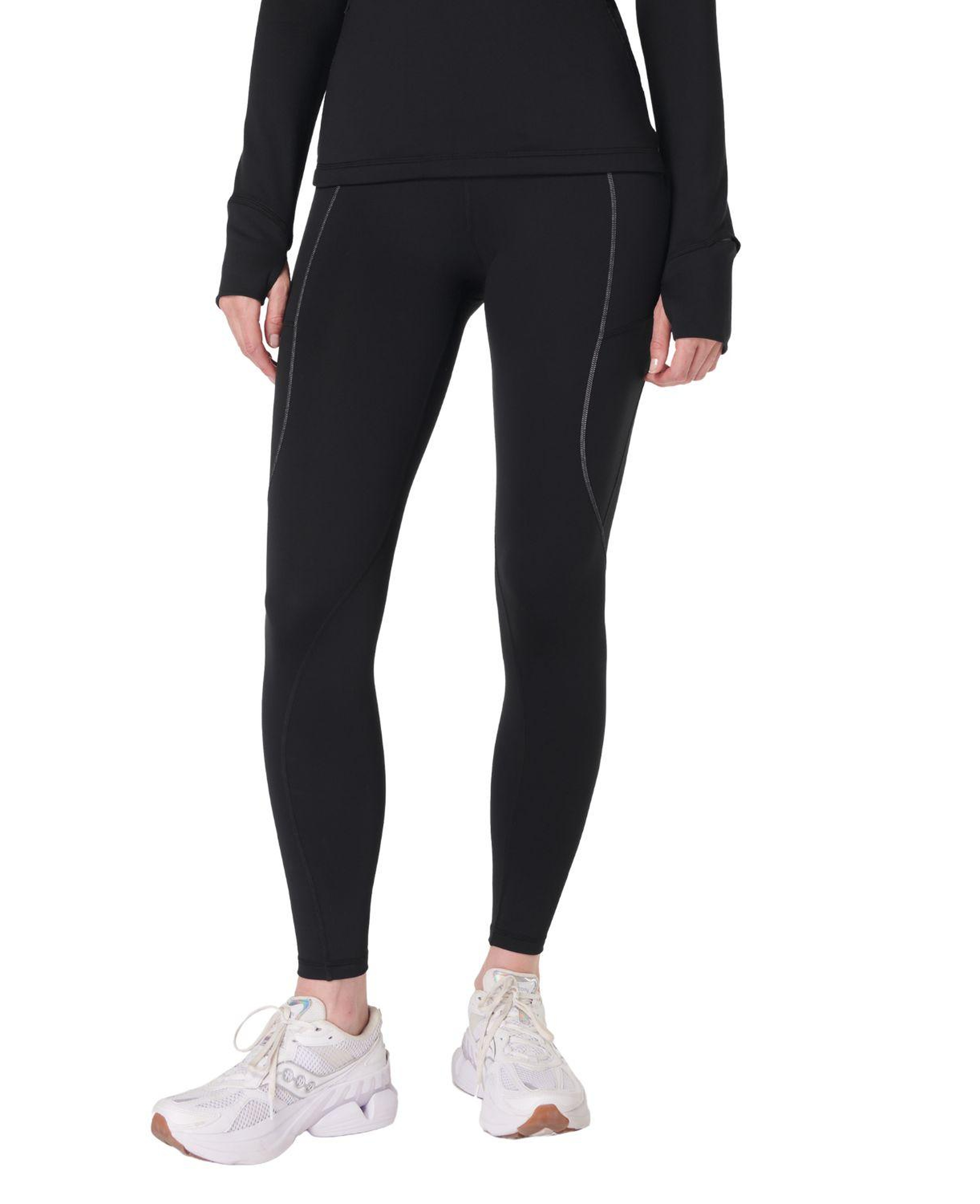 Sweaty Betty Therma Boost Running Leggings Kadın Siyah Koşu Taytı