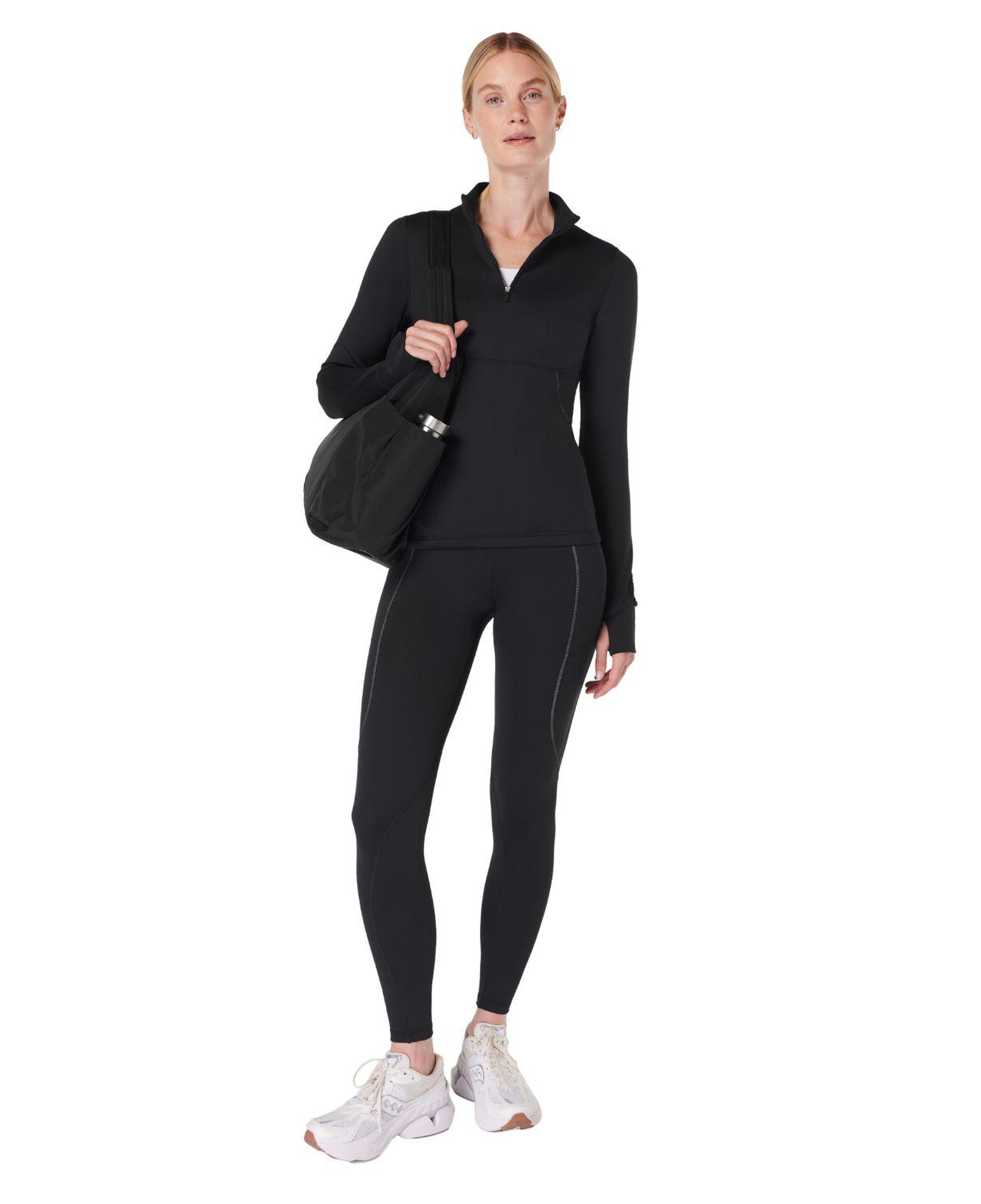 Sweaty Betty Therma Boost Running Leggings Kadın Siyah Koşu Taytı
