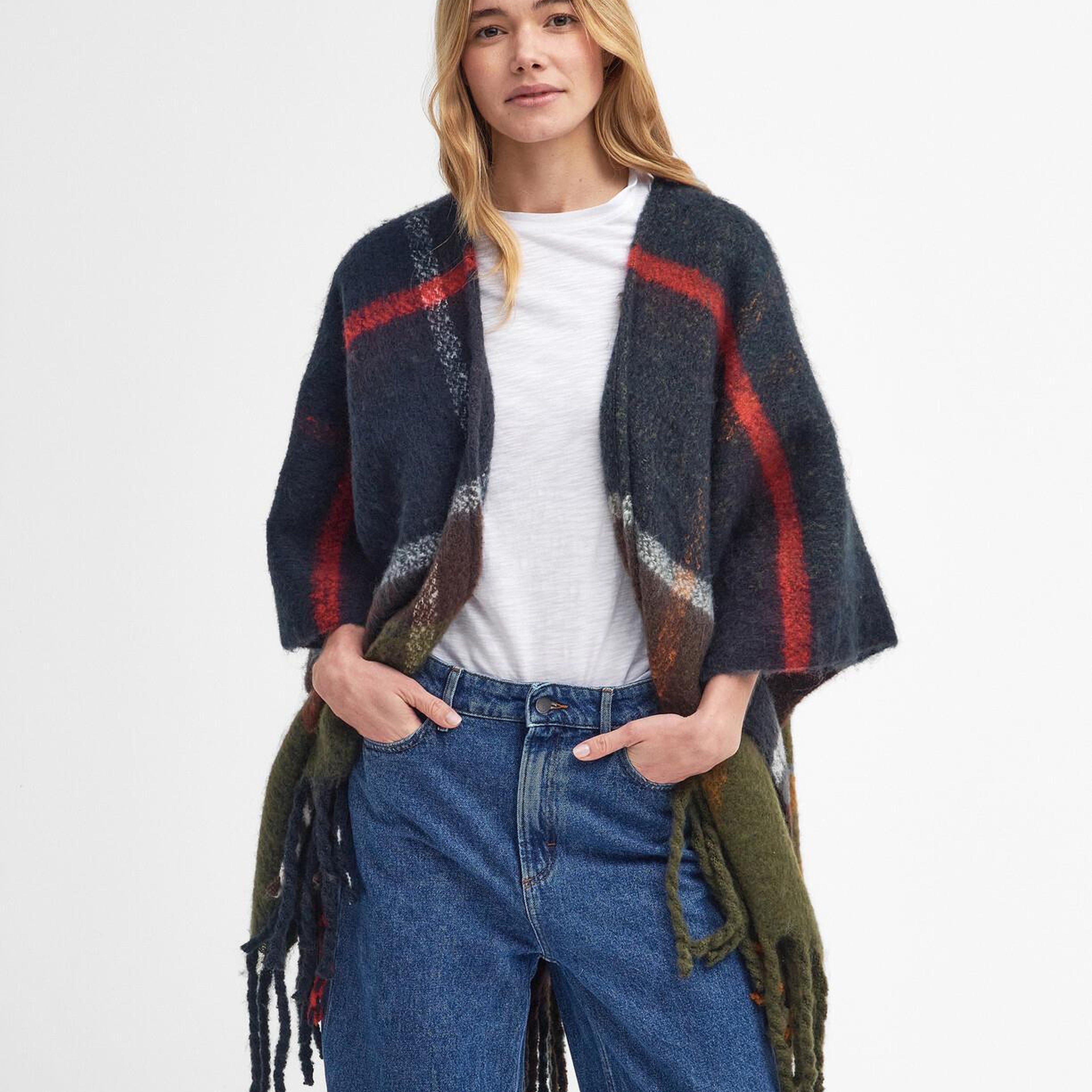 Barbour Isla Boucle Şal Hırka