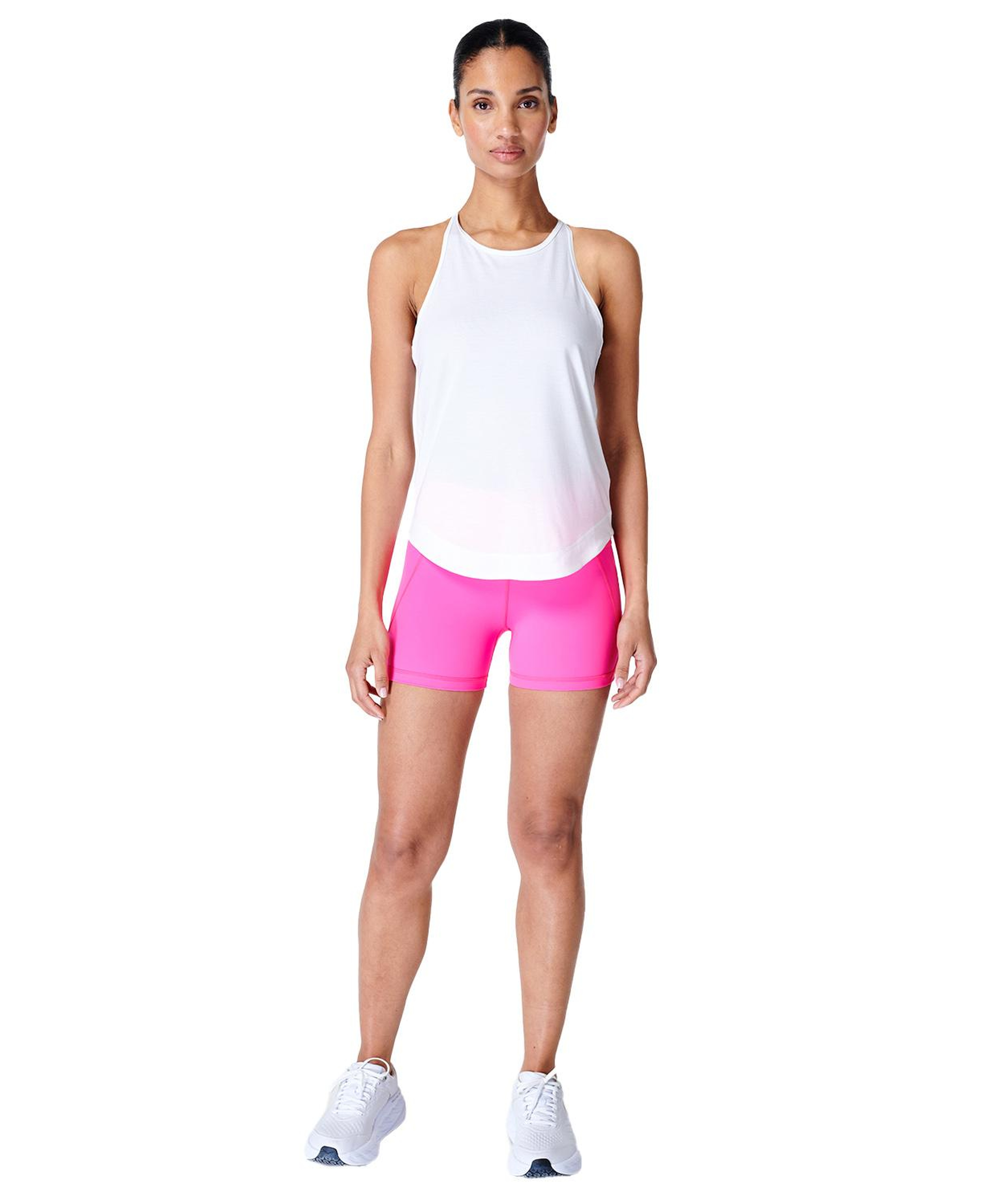 Sweaty Betty Breathe Easy Run Kadın Beyaz Koşu Tank Top