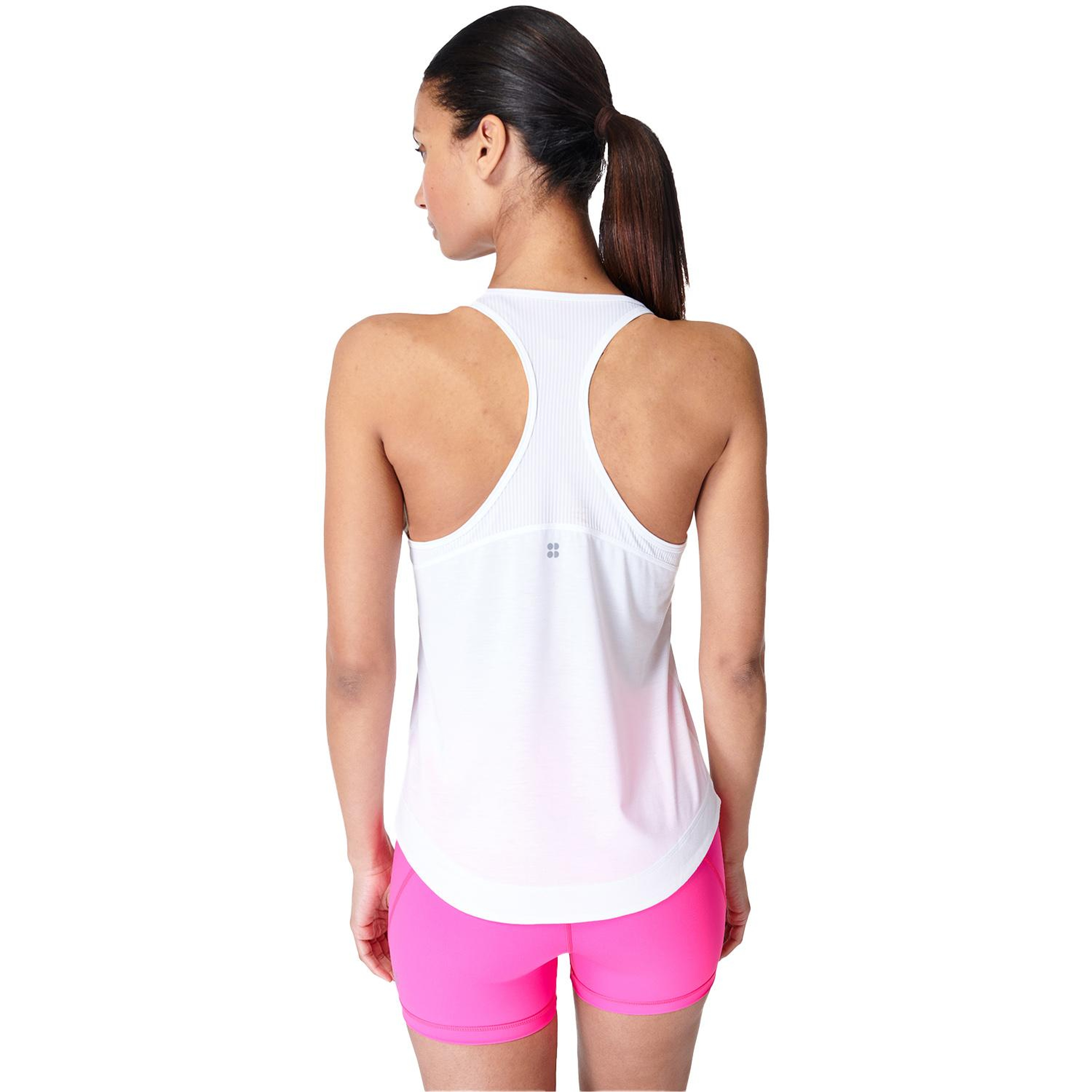 Sweaty Betty Breathe Easy Run Kadın Beyaz Koşu Tank Top