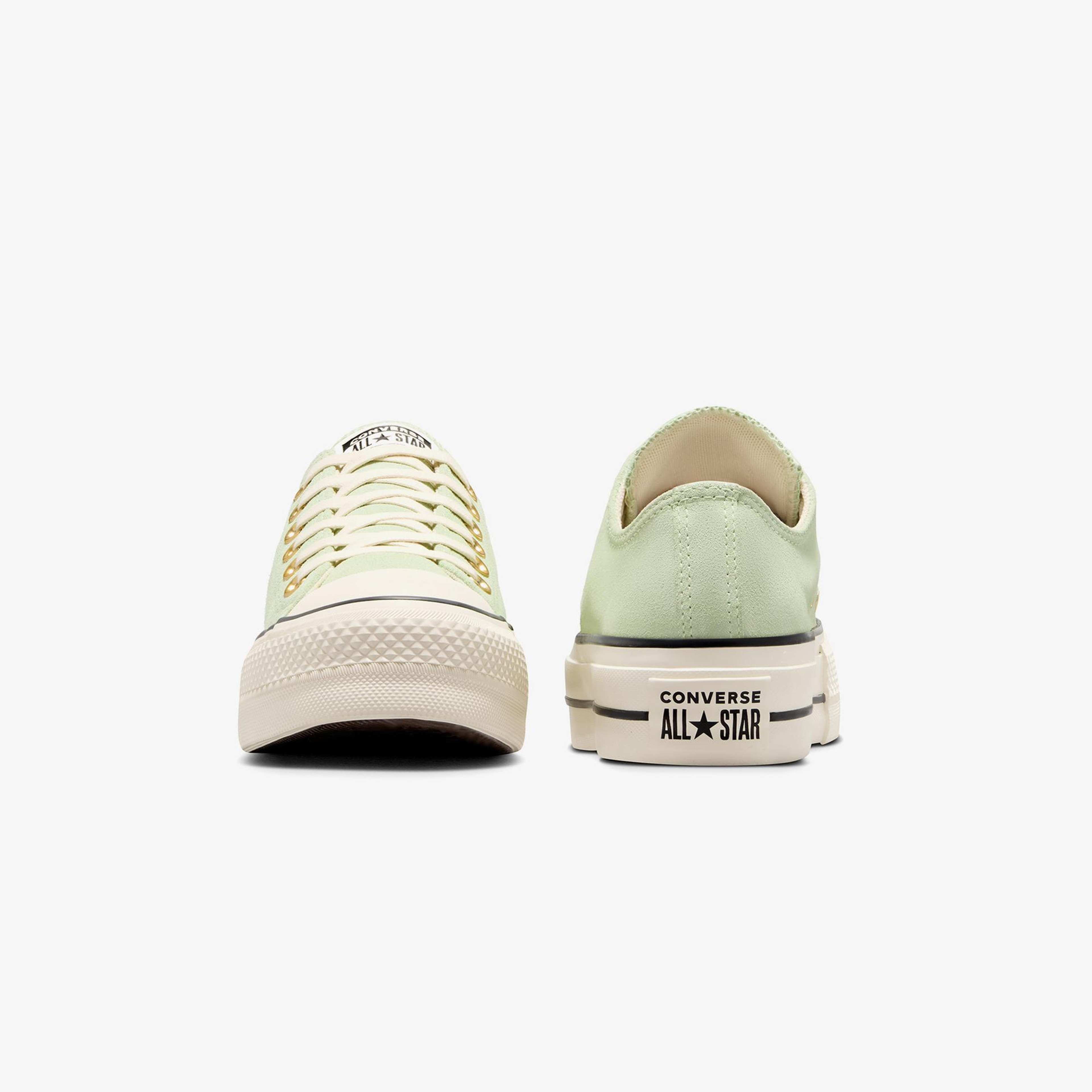 Converse Chuck Taylor All Star Lift Kadın Yeşil Süet Sneaker