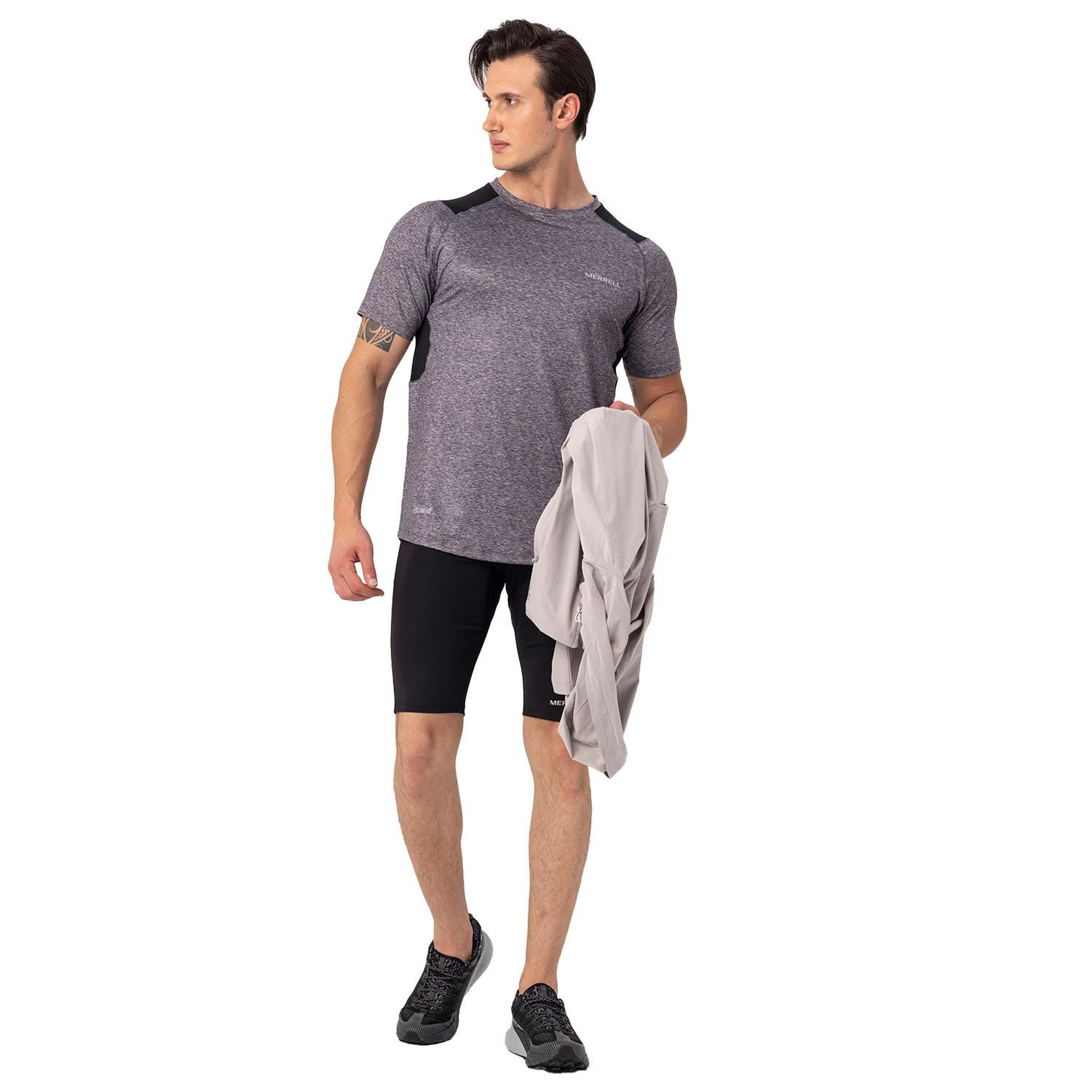 Merrell Till Erkek Gri Koşu Tişört