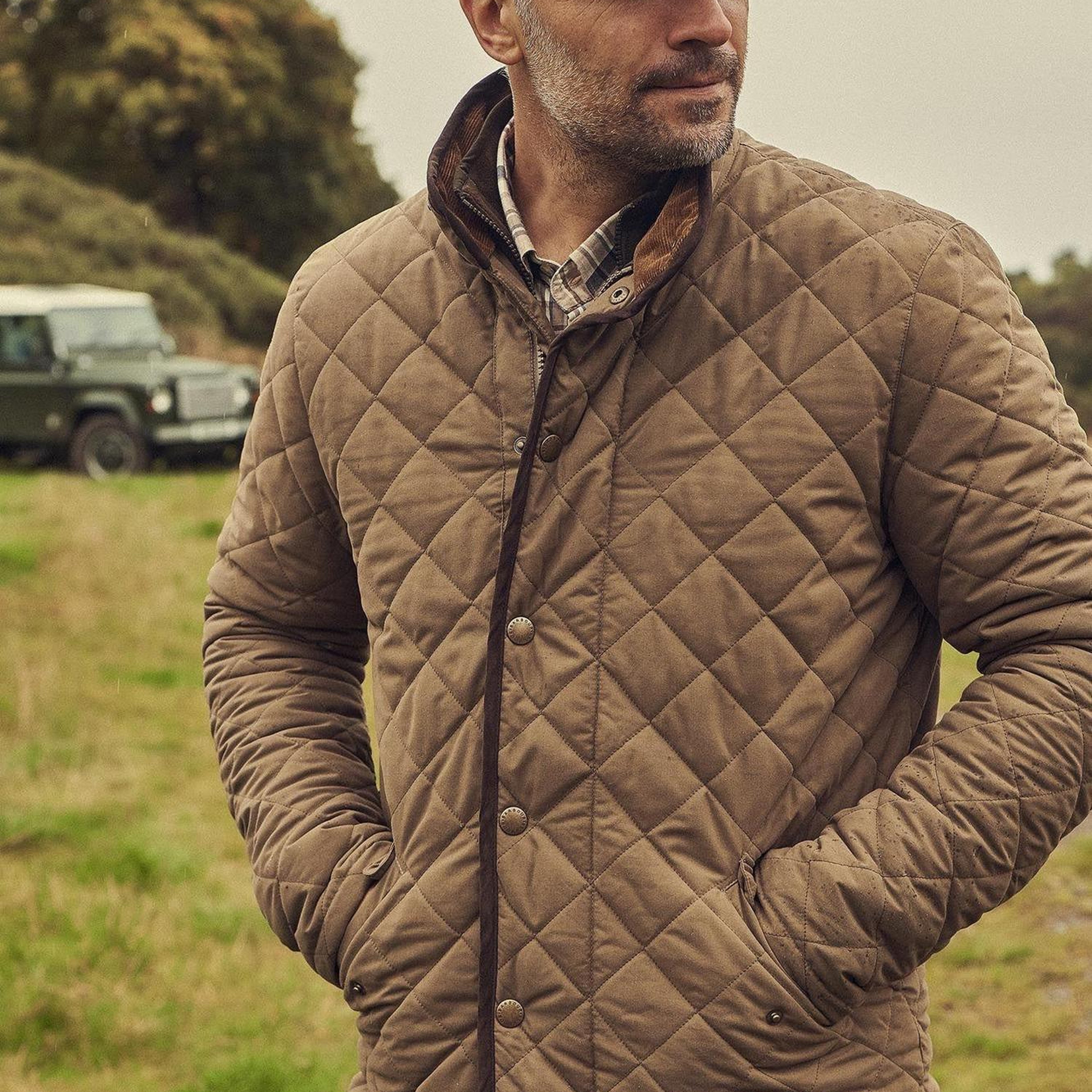 Barbour Waterproof Shoveler Kapitone Ceket