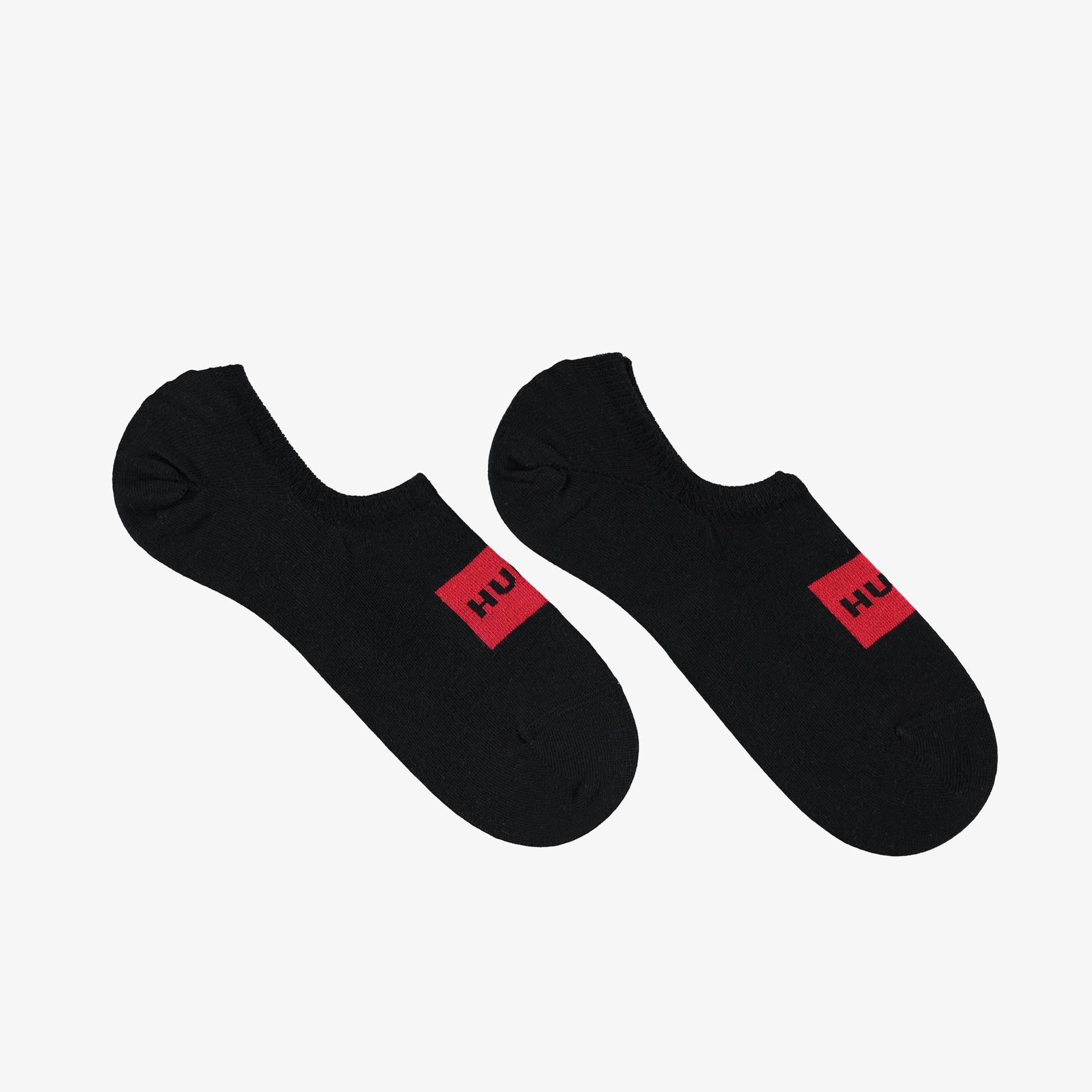 Hugo 3'lü Label Erkek Siyah Çorap