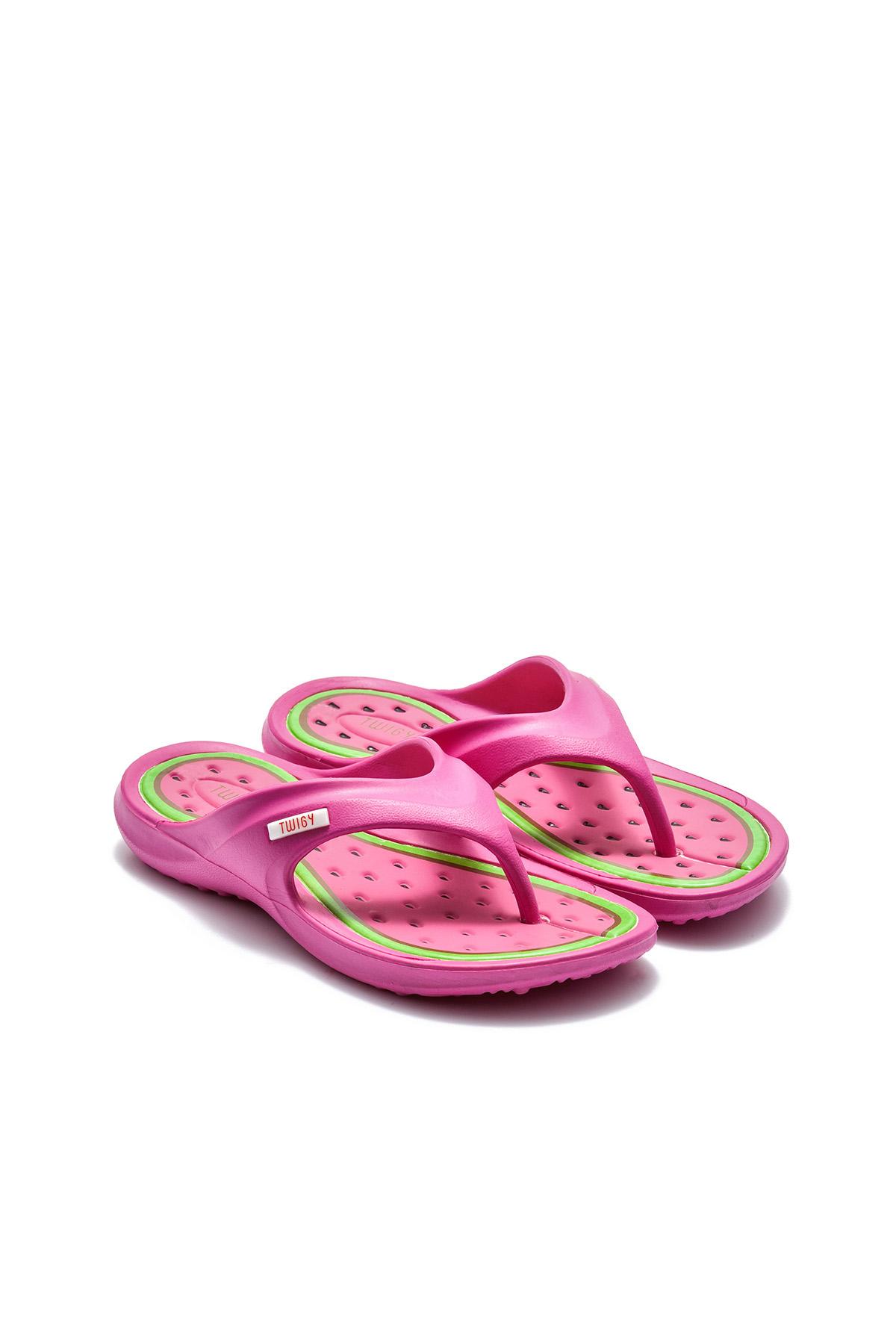 Juhu Çocuk Parmak Arası Terlik Fuşya 28/35