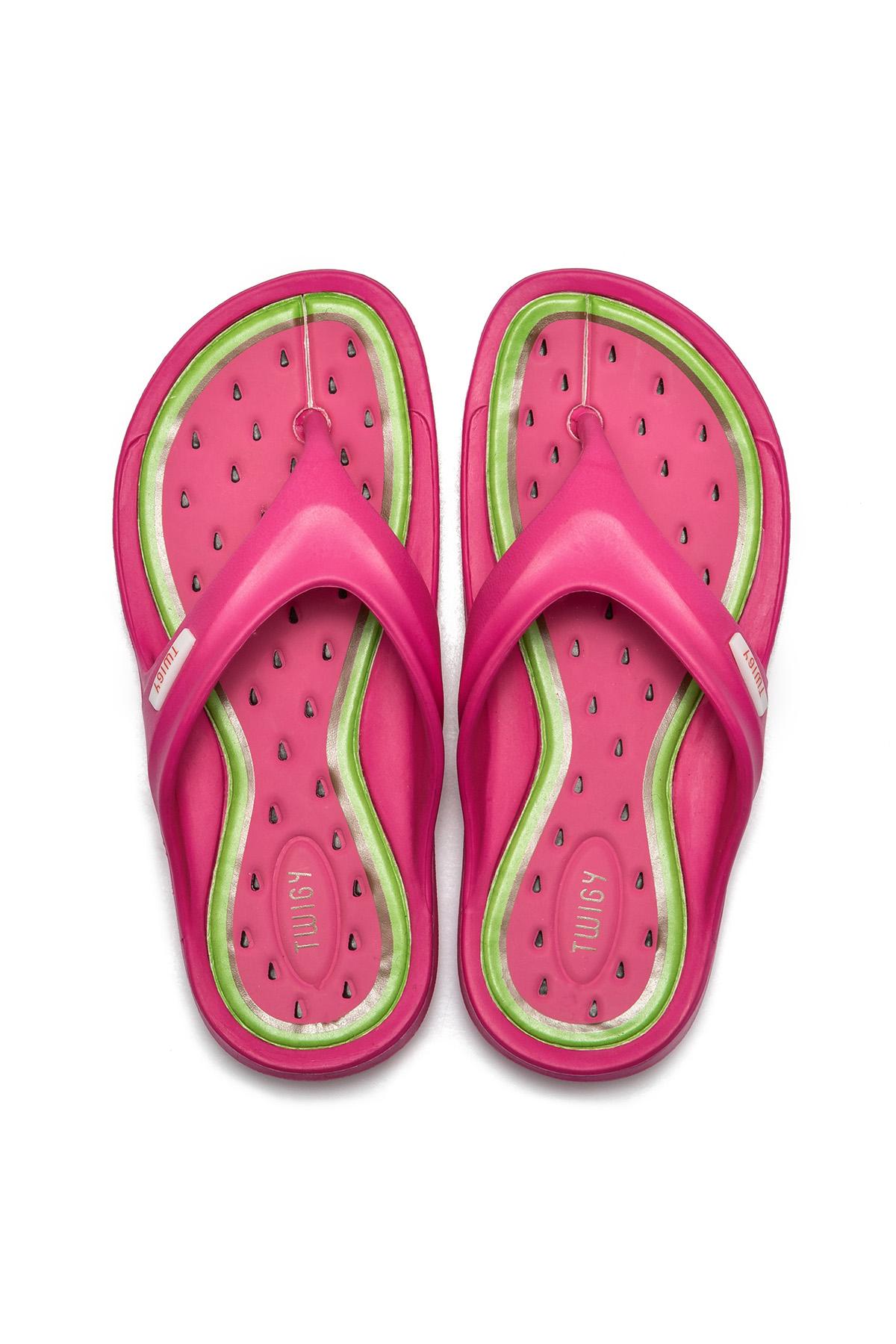 Juhu Çocuk Parmak Arası Terlik Fuşya 28/35