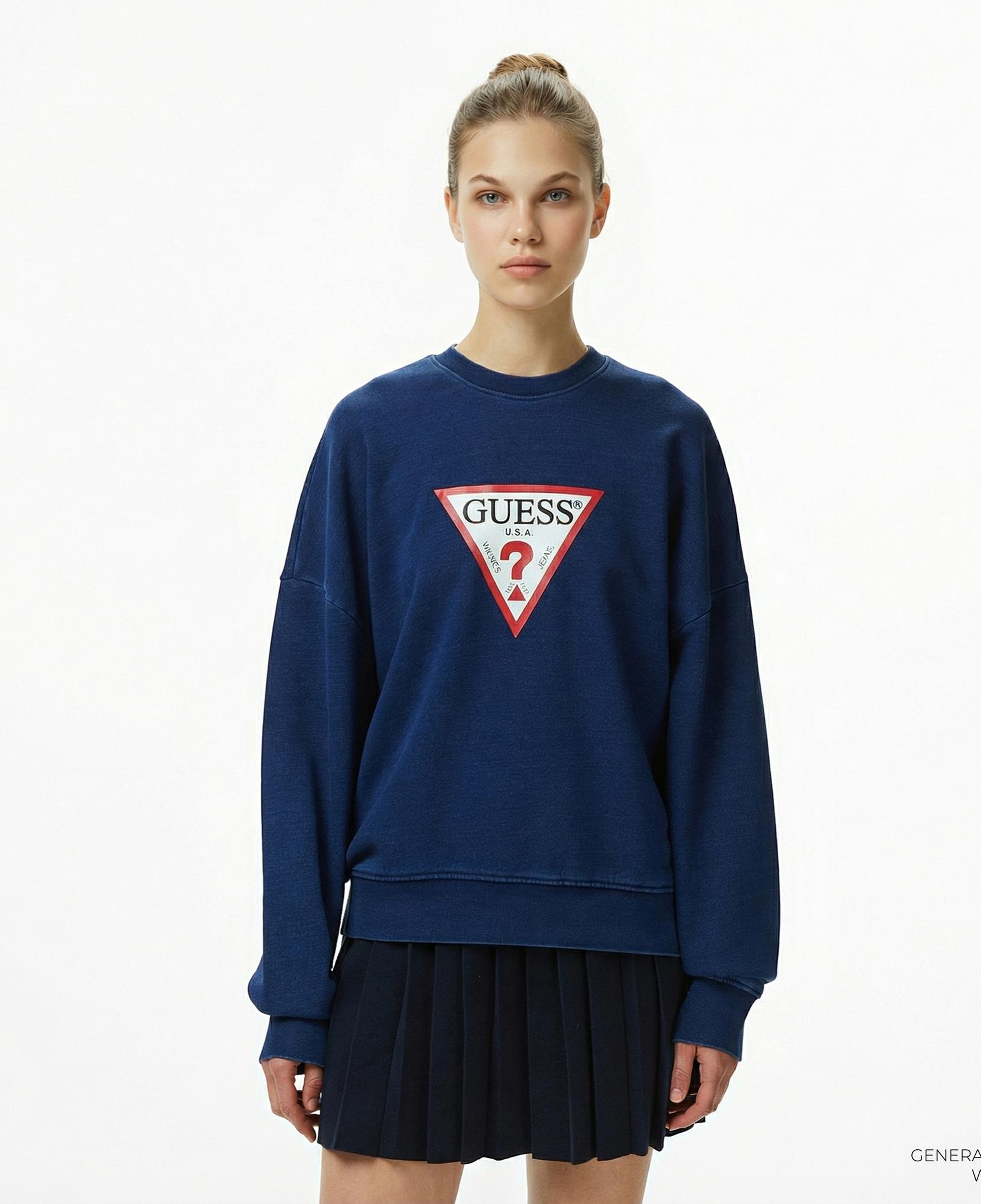 Guess Kadın Lacivert Sweatshirt