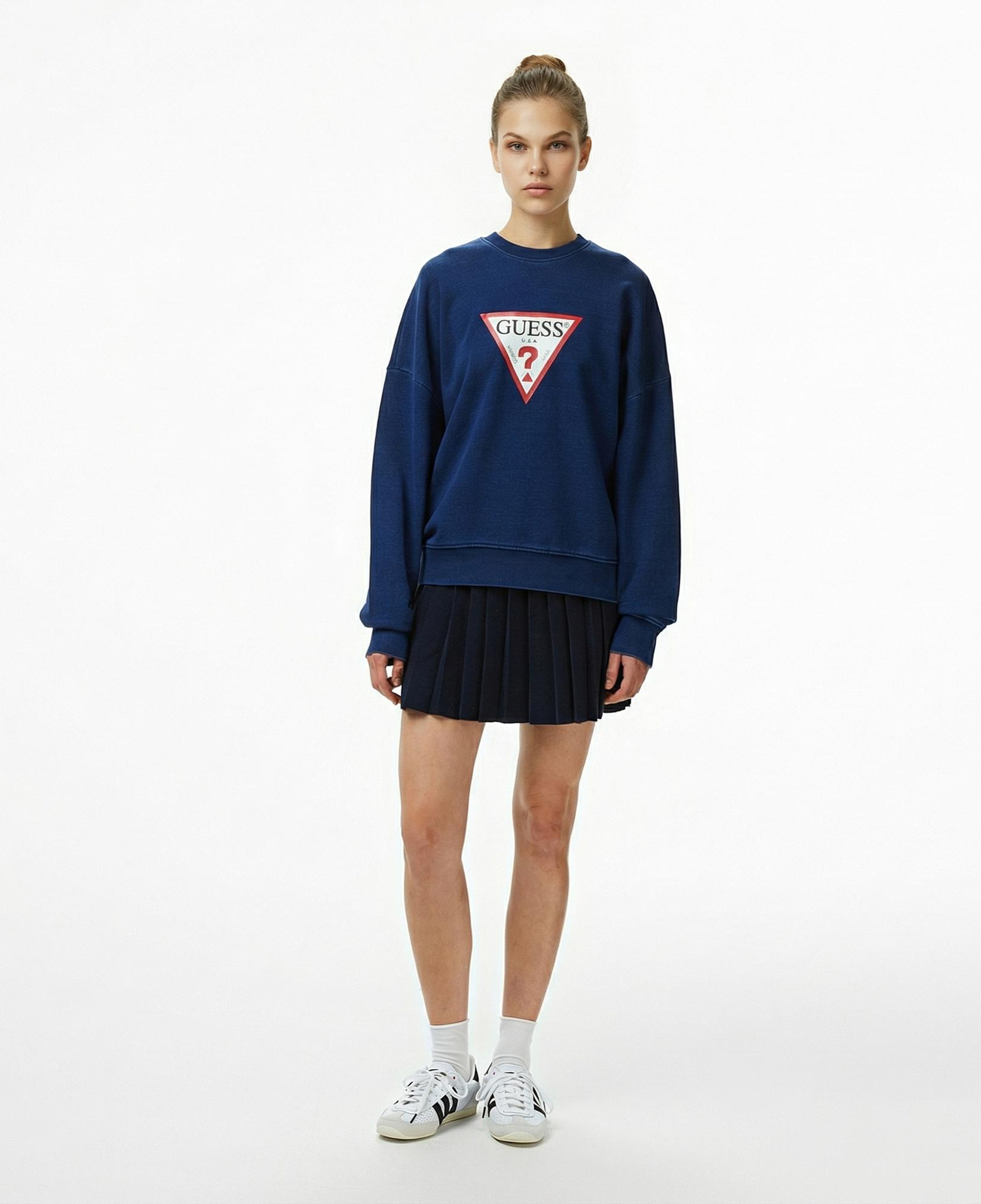 Guess Kadın Lacivert Sweatshirt