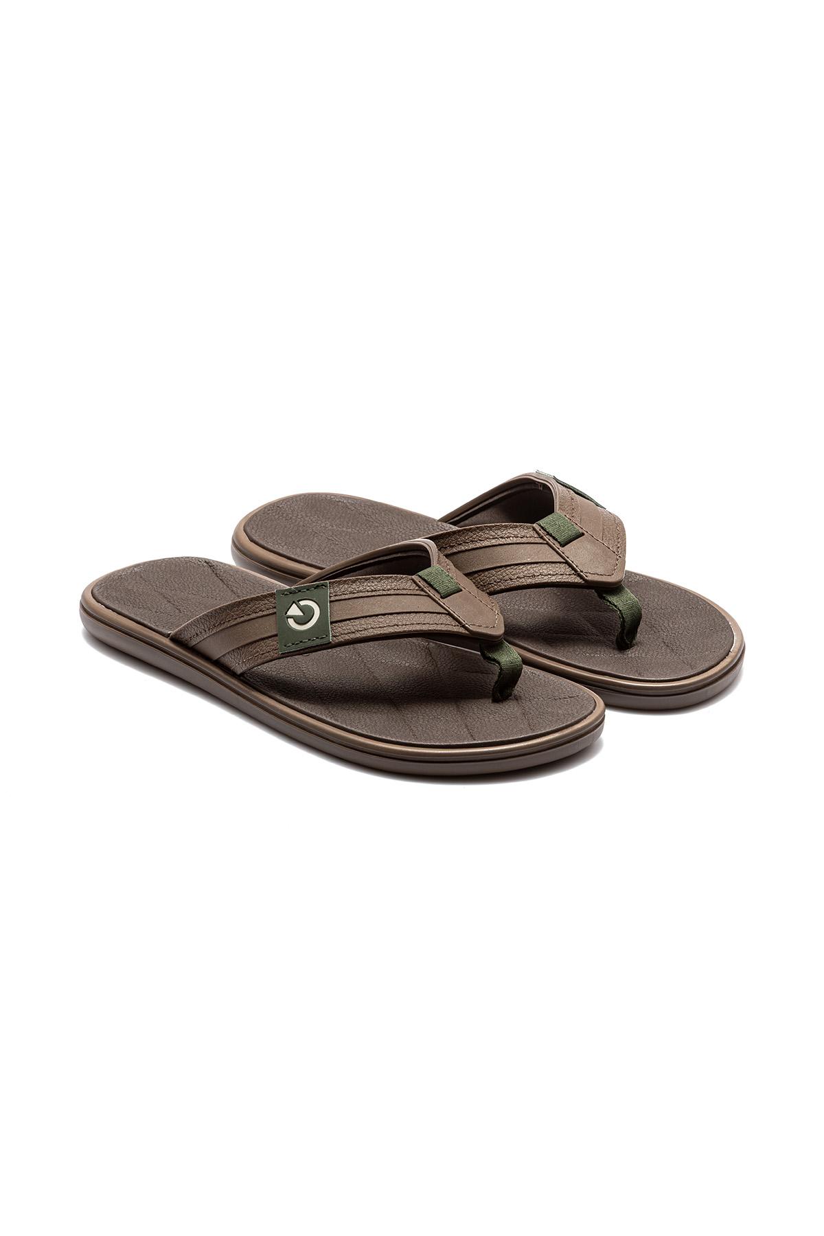 Malta Erkek Parmak Arası Terlik Kahverengi 39/46