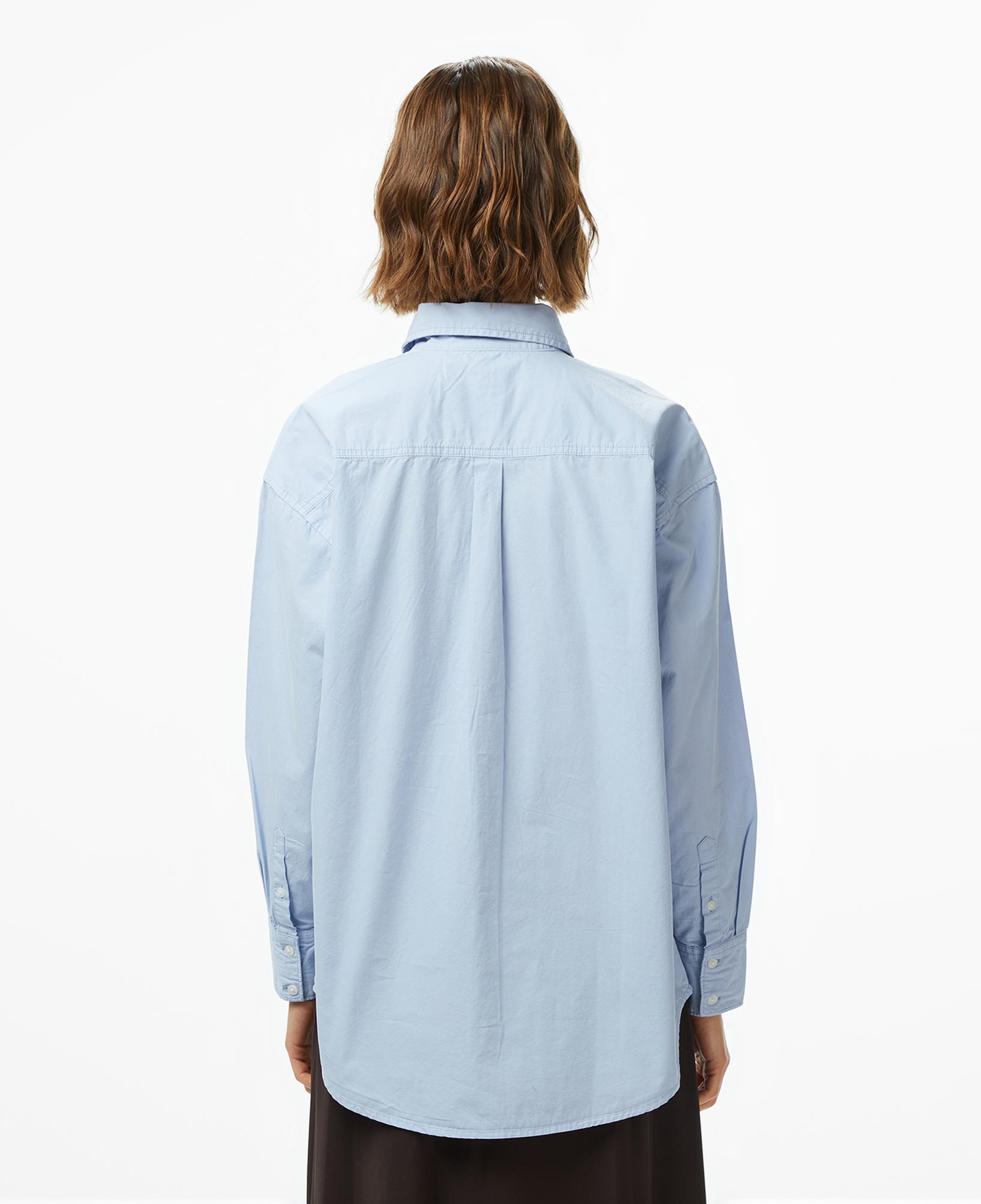 Guess Oversized Cepli Kadın Mavi Gömlek