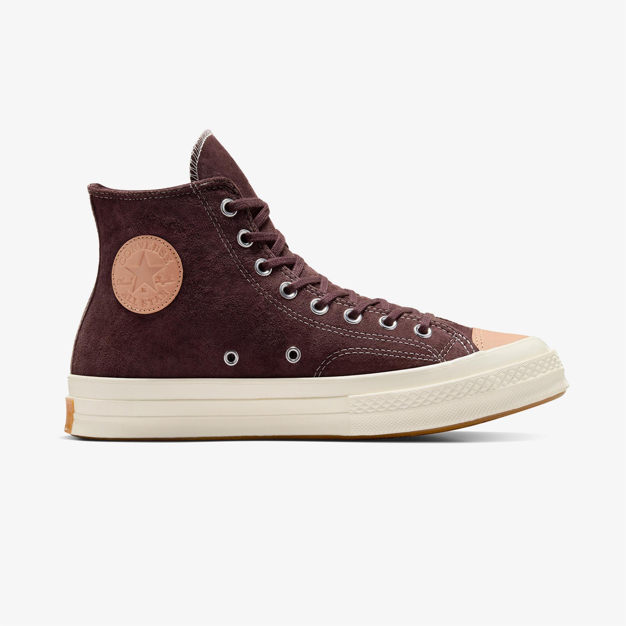 Converse Chuck 70 Taylored Lux Unisex Kahverengi Deri Sneaker