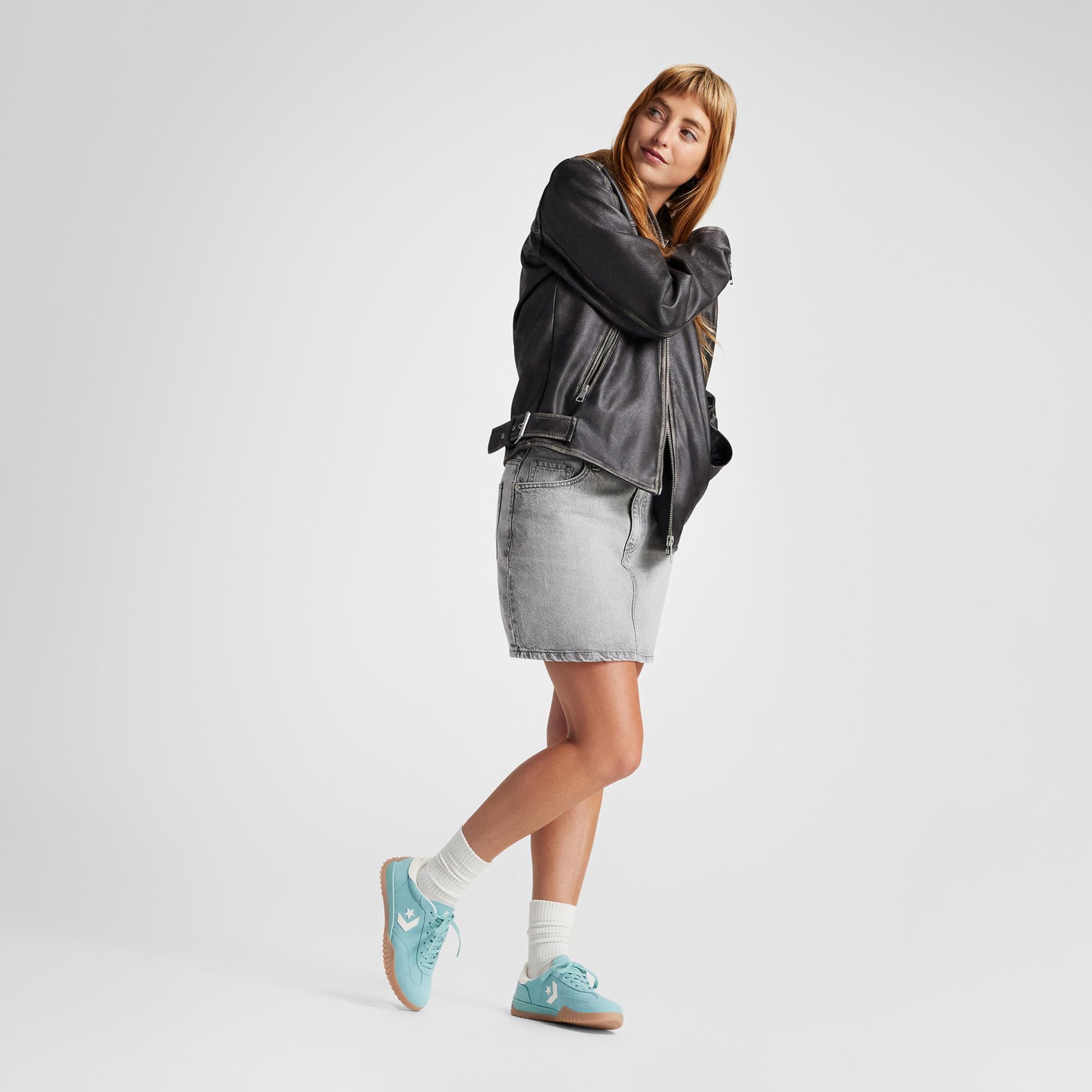 Converse Run Star Trainer Unisex Açık Mavi Süet Sneaker