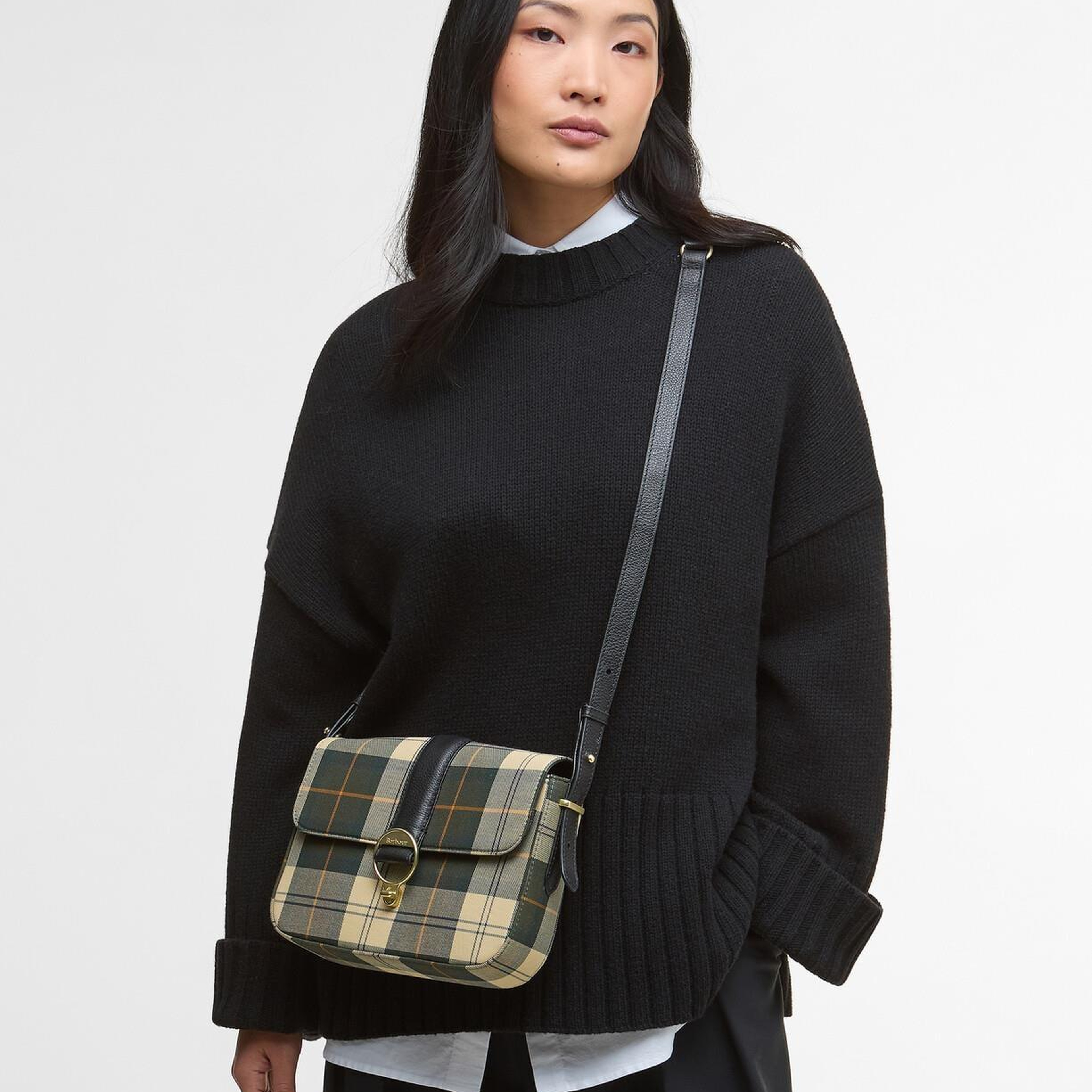 Barbour Rosa Tartan Çapraz Çanta