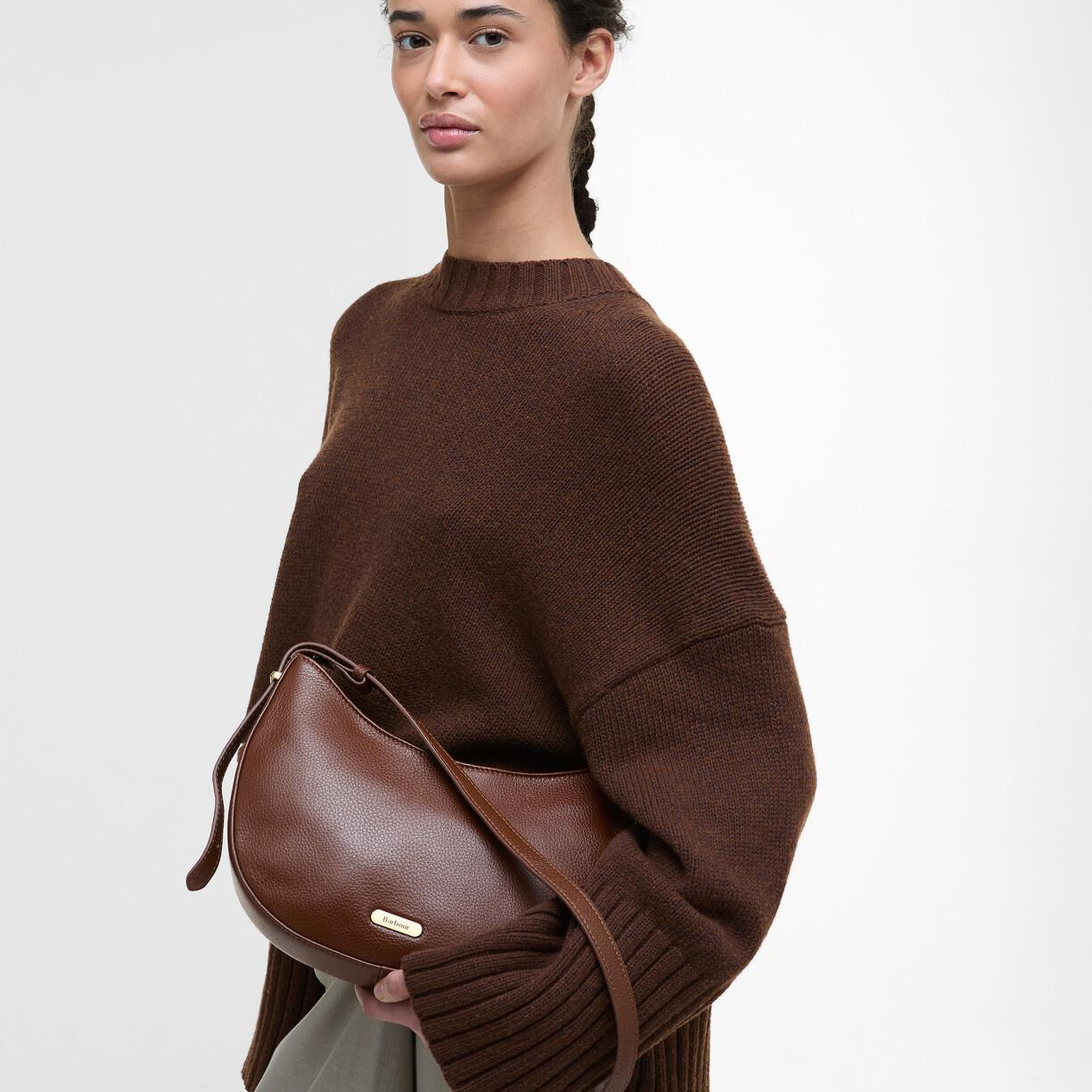 Barbour Sorrel Deri Sling Kol Çantası