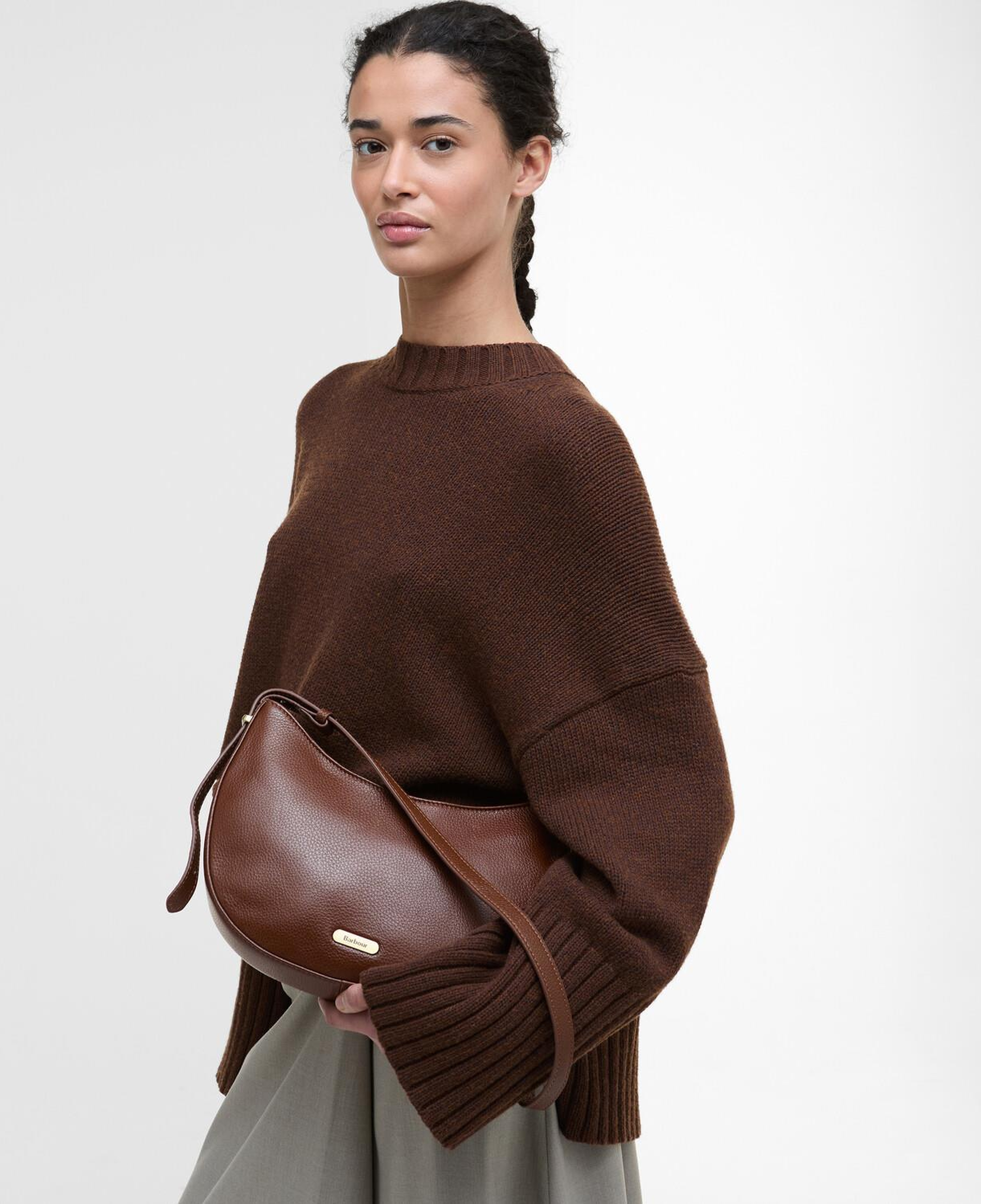 Barbour Sorrel Deri Sling Kol Çantası