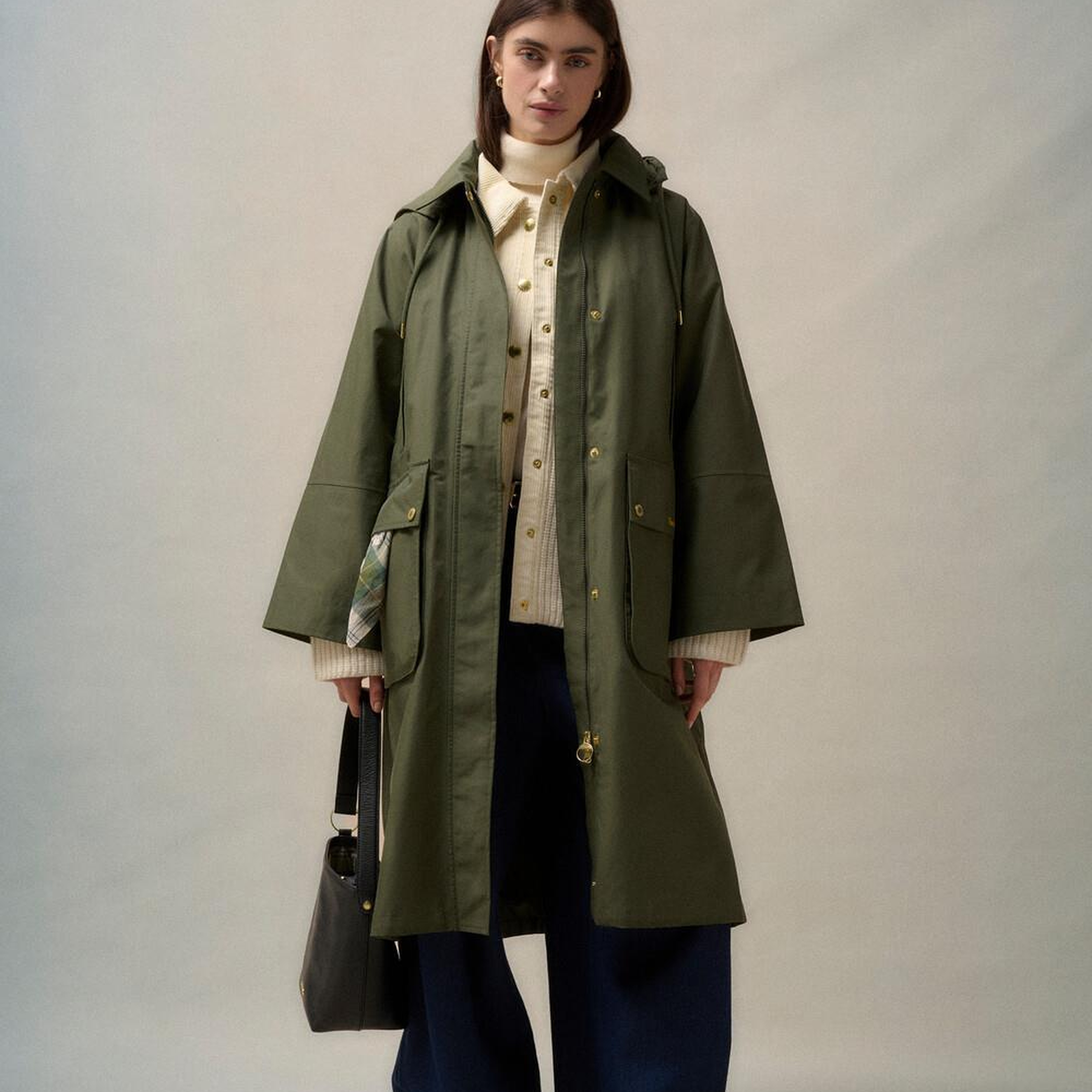 Barbour Cedar Deri Bucket Çanta