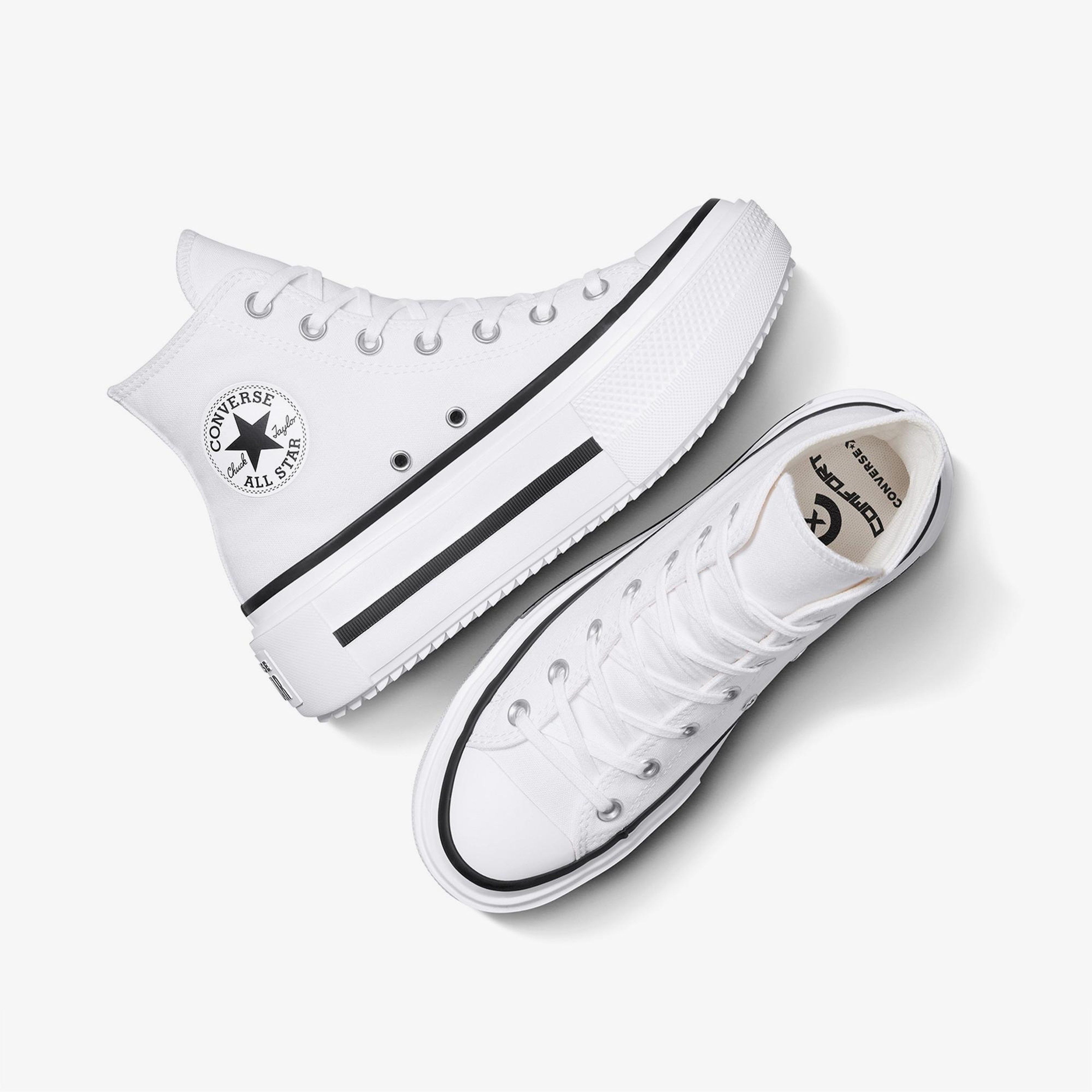 Converse Chuck Taylor All Star Lift Double Stack Unisex Beyaz Sneaker