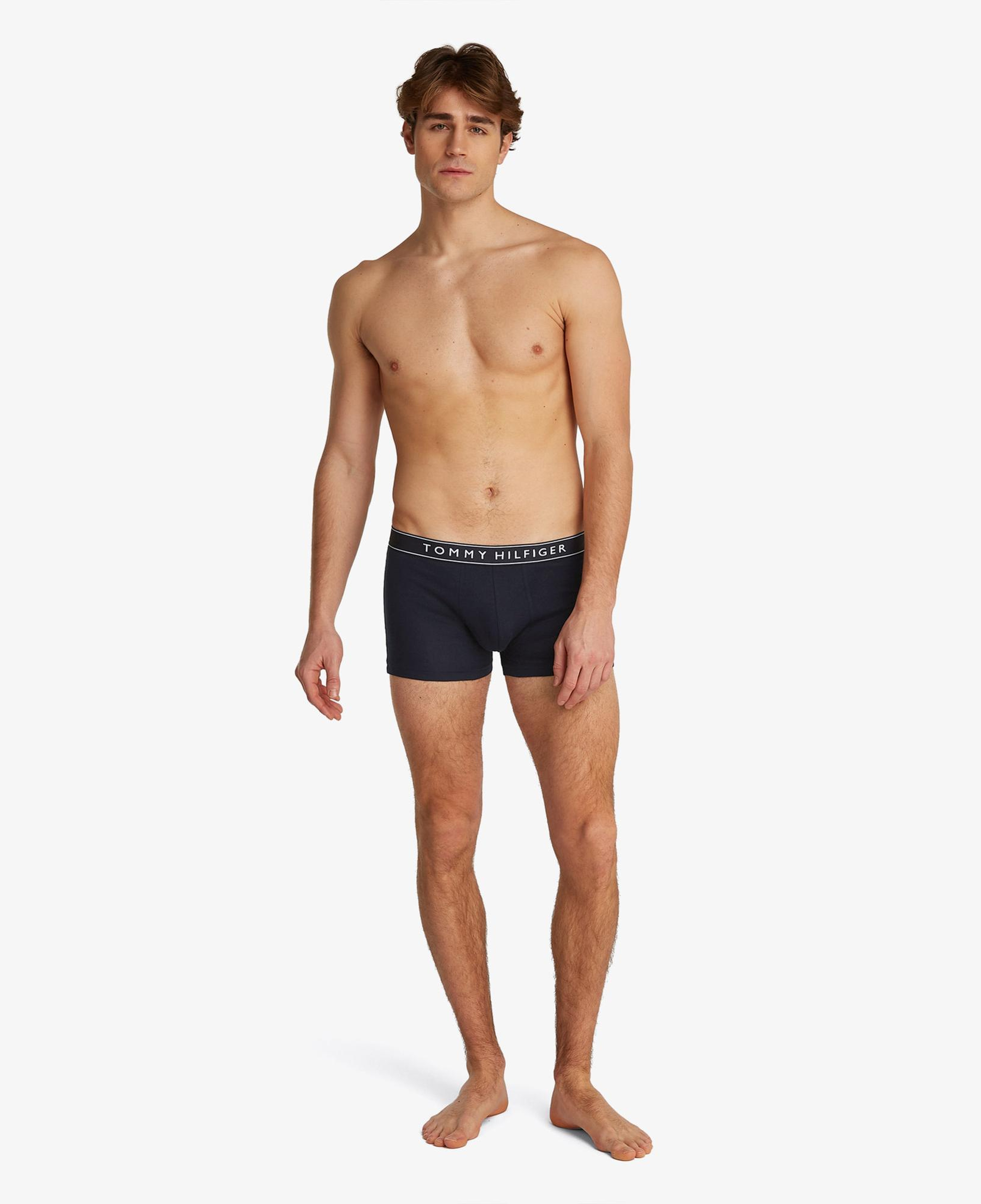 Tommy Hilfiger Trunk Erkek 3'lü Lacivert Boxer