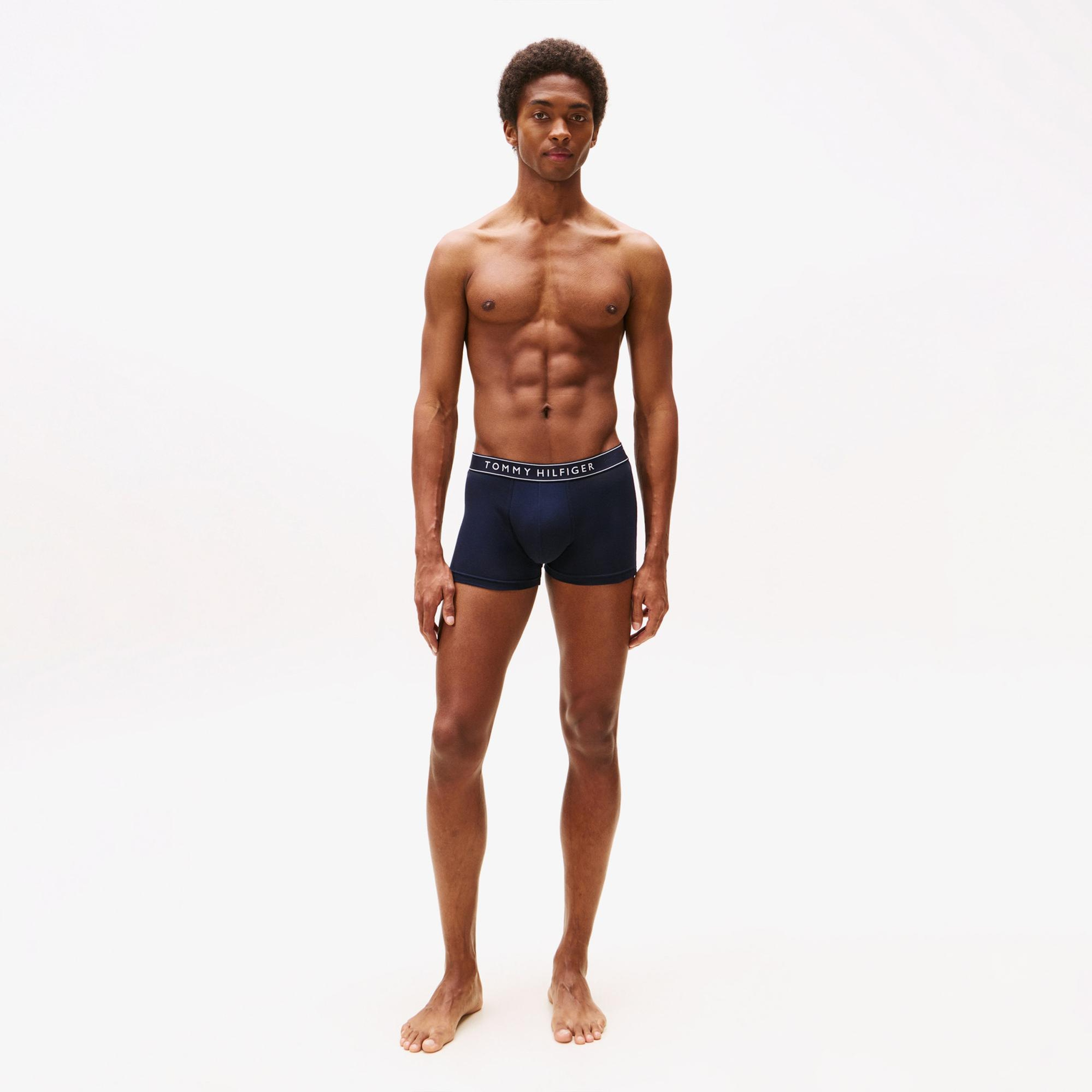 Tommy Hilfiger Trunk Erkek 3'lü Lacivert Boxer
