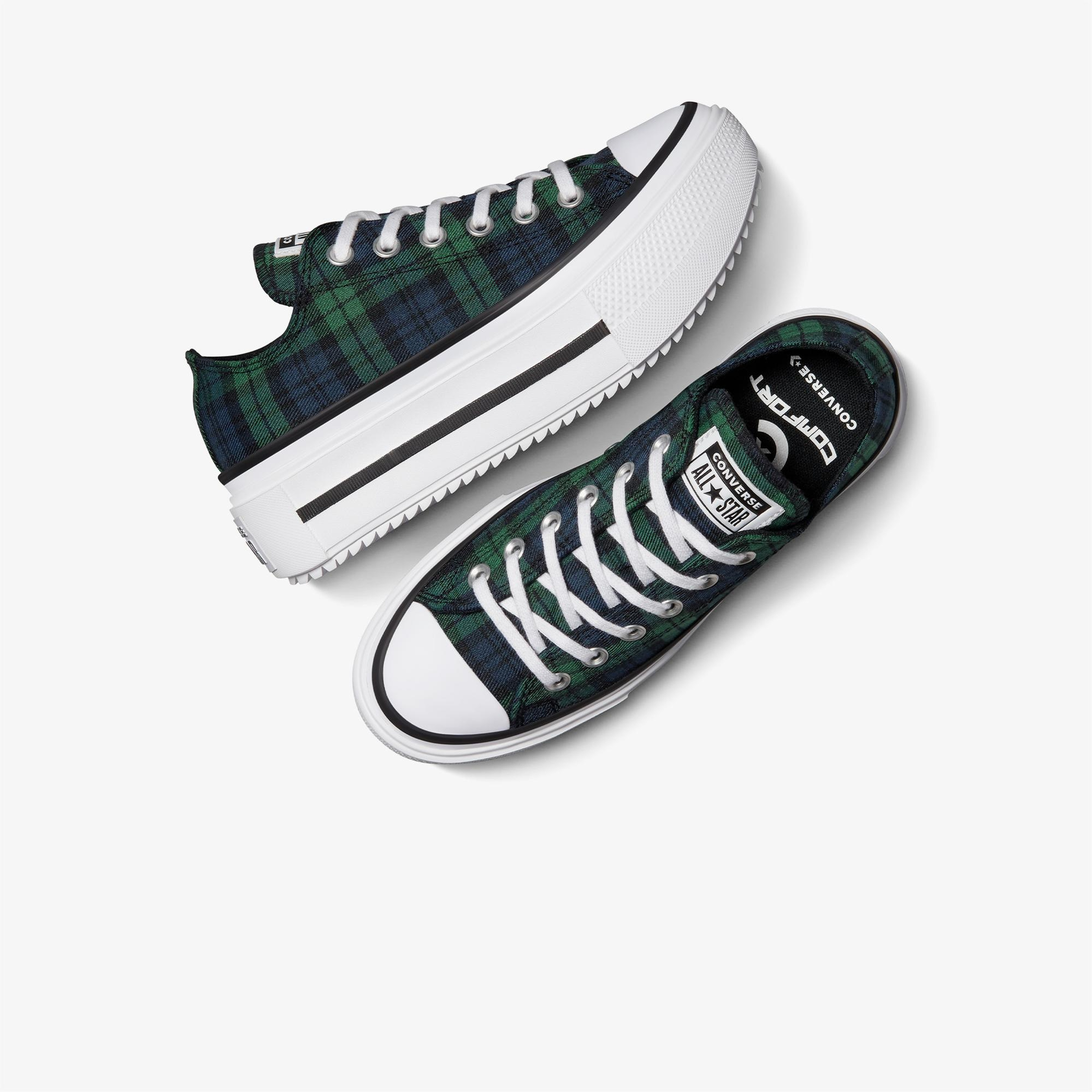 Converse Chuck Taylor All Star Lift Double Stack Platform Unisex Koyu Yeşil Sneaker