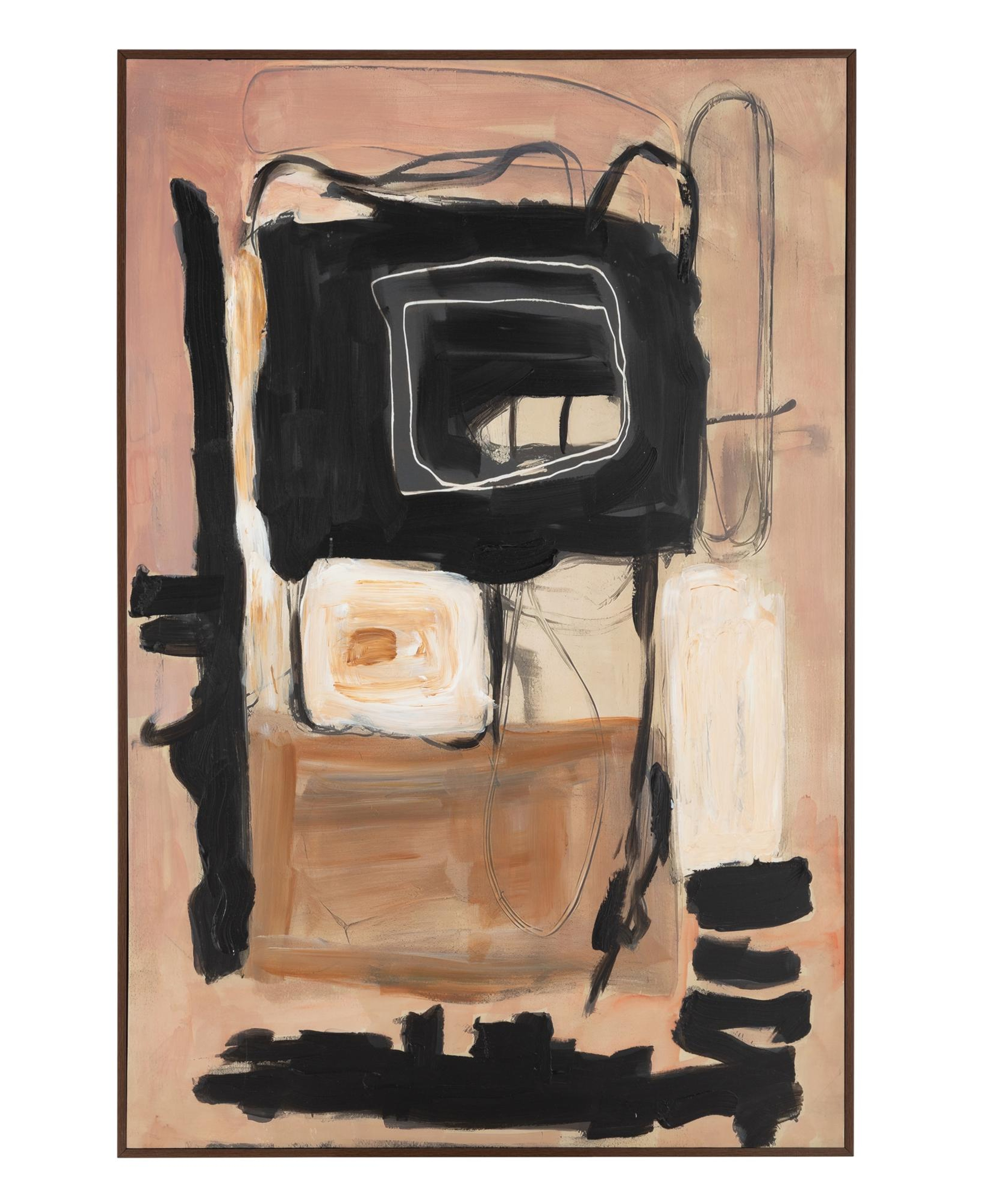 FUSIA ÇERÇEVELİ YAĞLIBOYA TABLO 100X150 CM