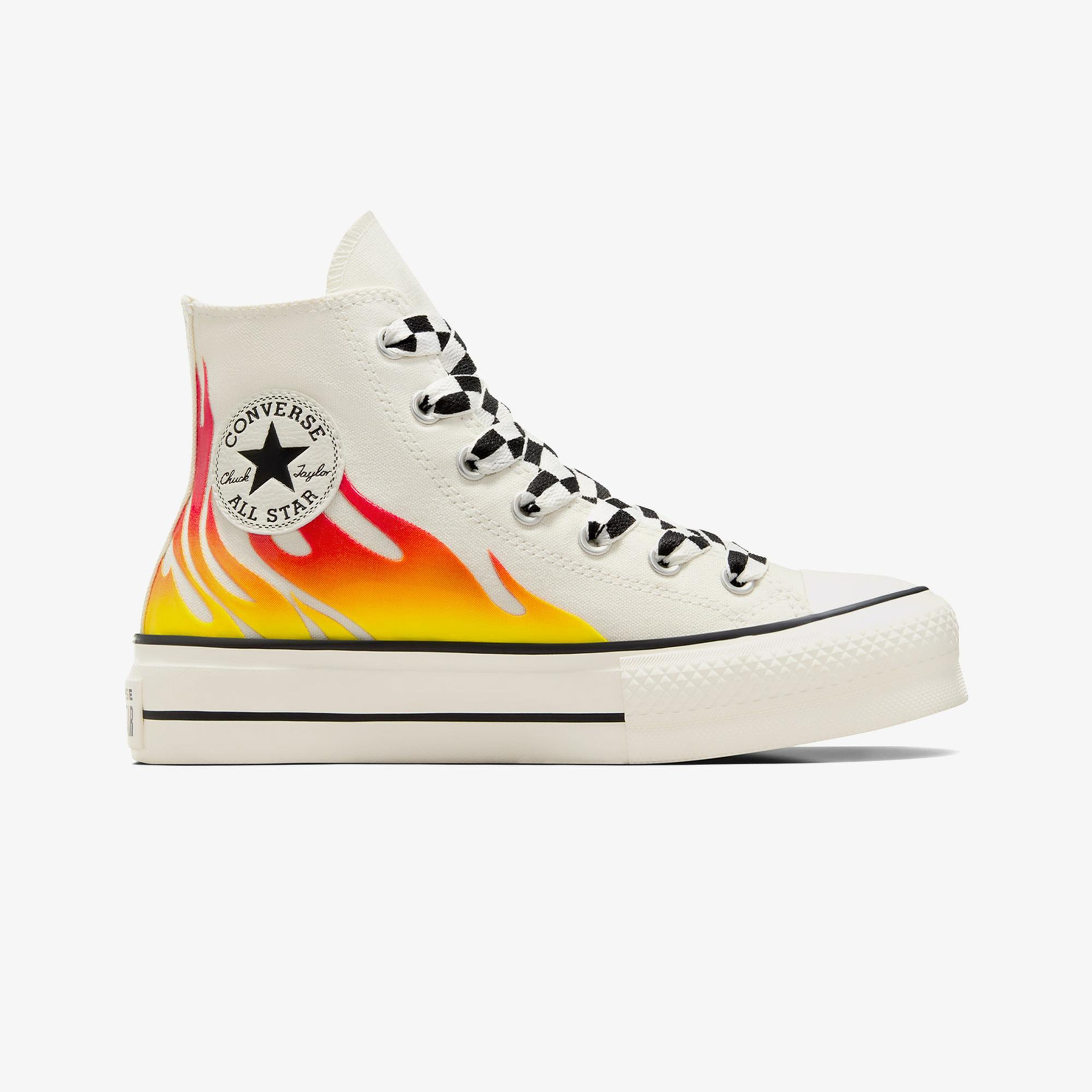 Converse Chuck Taylor All Star Lift Unisex Bej Platform Sneaker