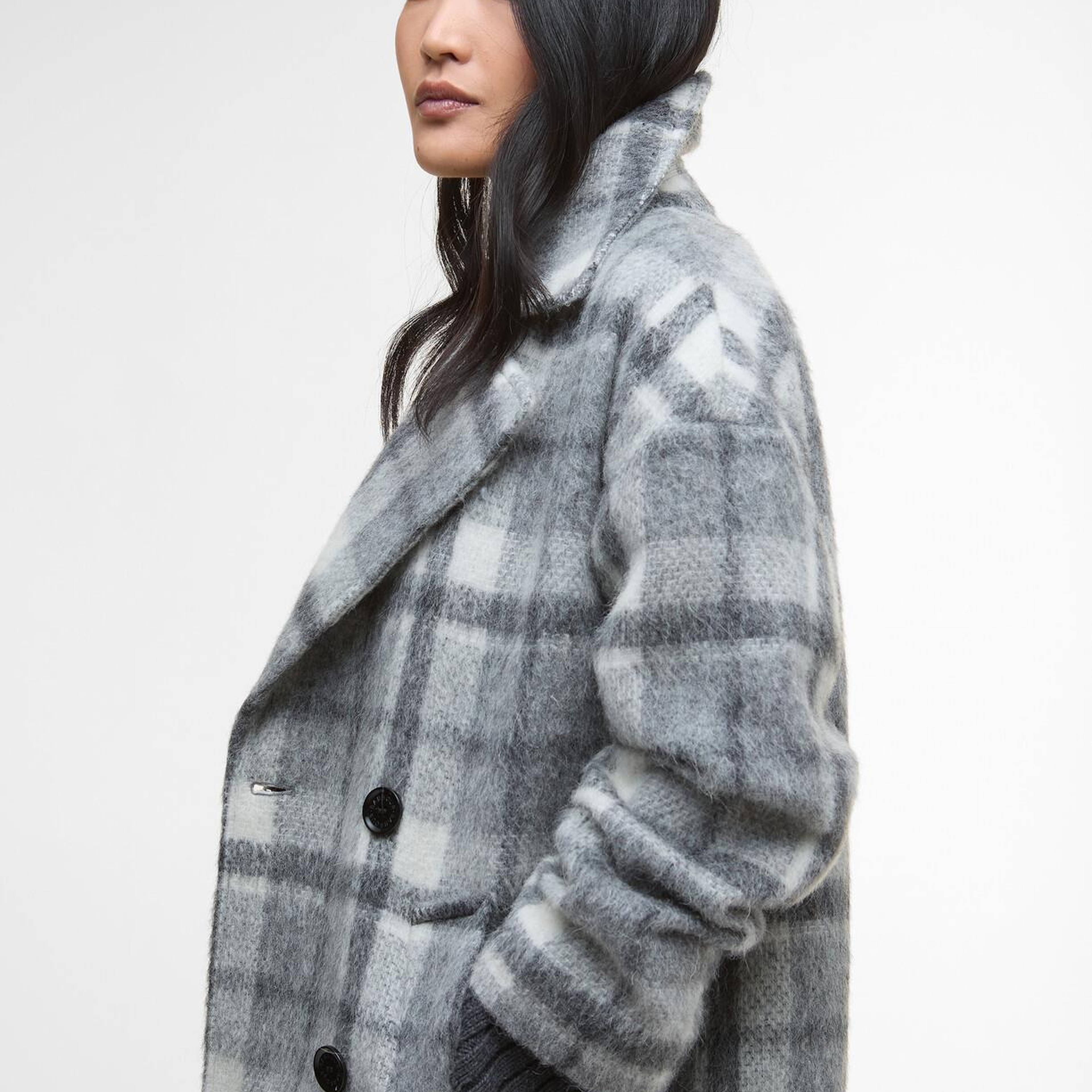 Barbour Beattie Double Breasted Wool Palto