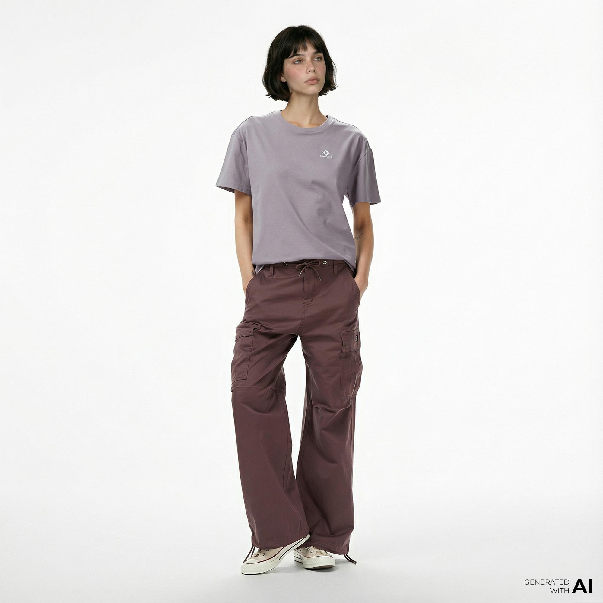 Converse Kadın Lila T-Shirt