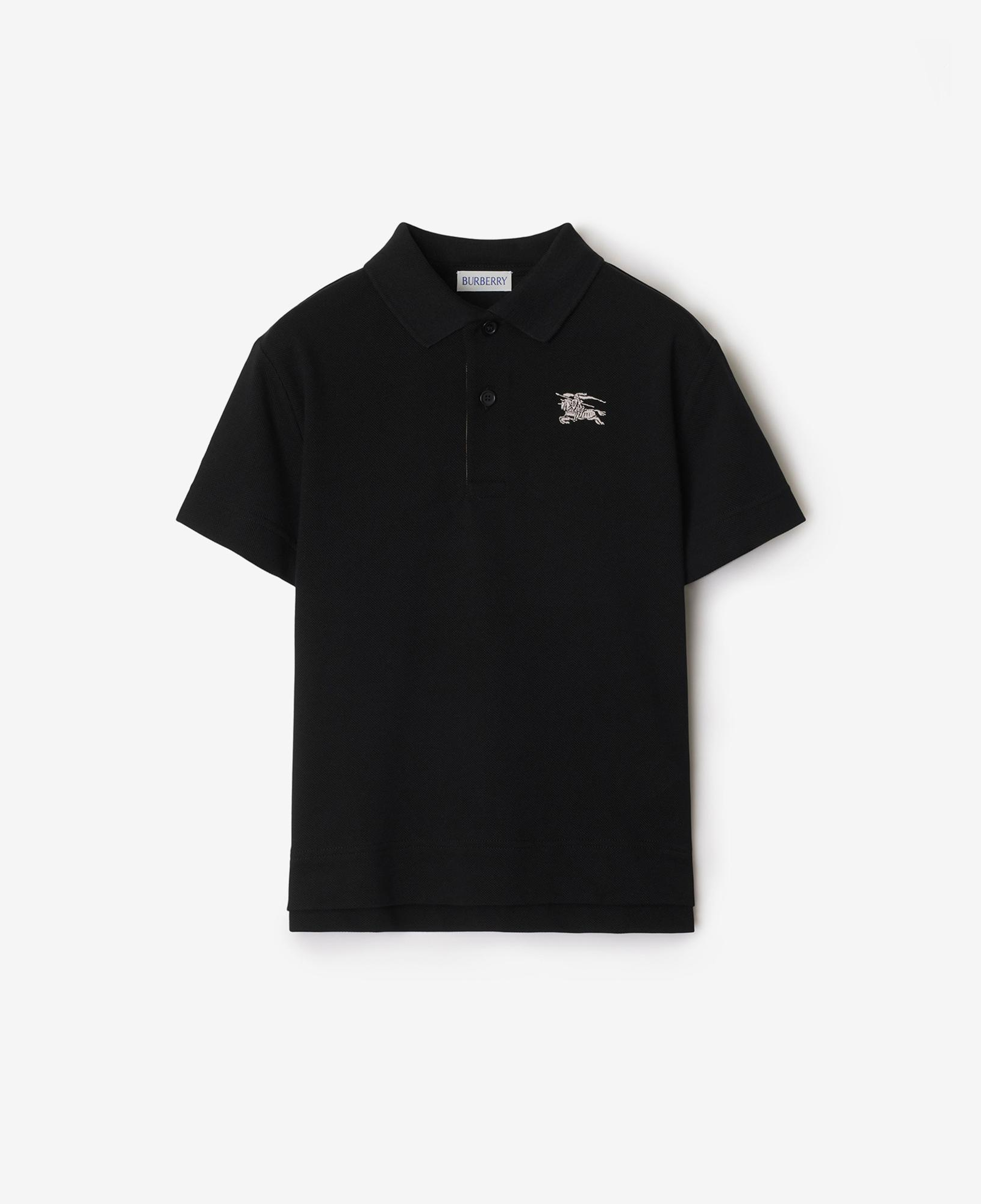 Burberry Johane Cotton Çocuk Siyah Polo