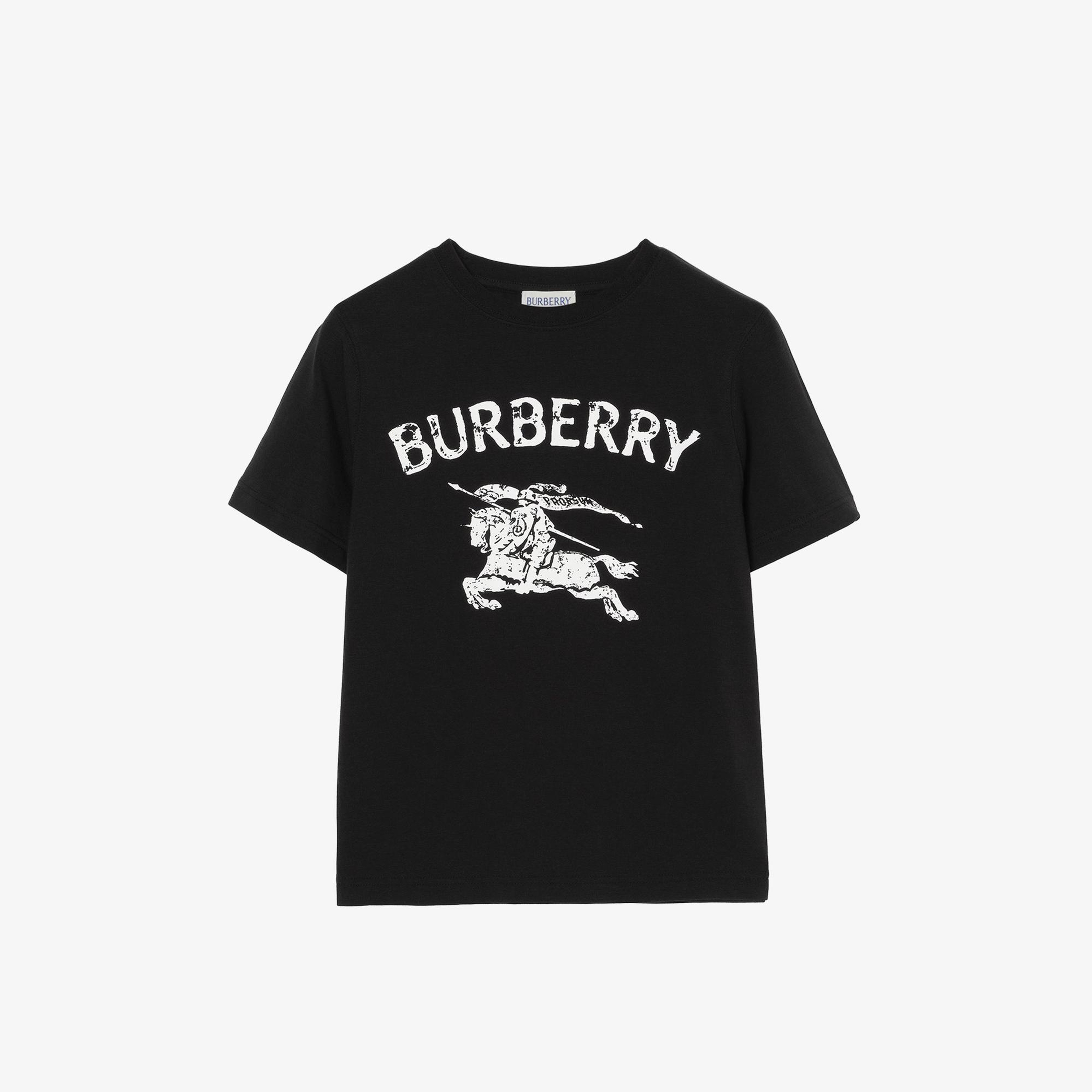 Burberry Cedar Stamp Ekd Çocuk Siyah T-Shirt