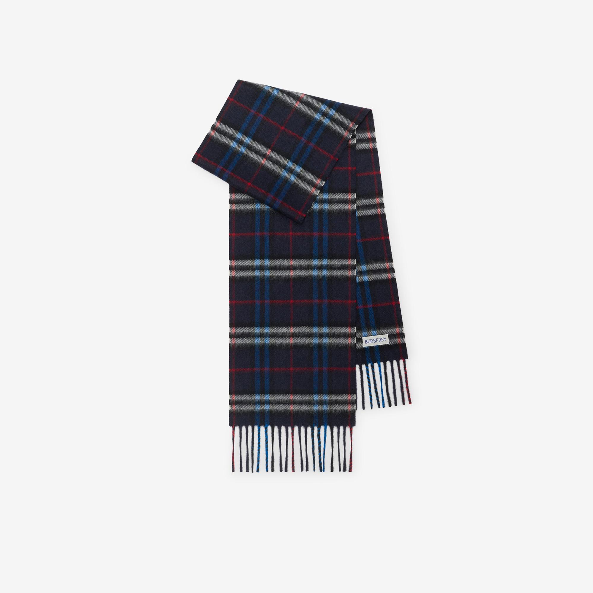Burberry Vtg Check Cash Çocuk Lacivert Atkı