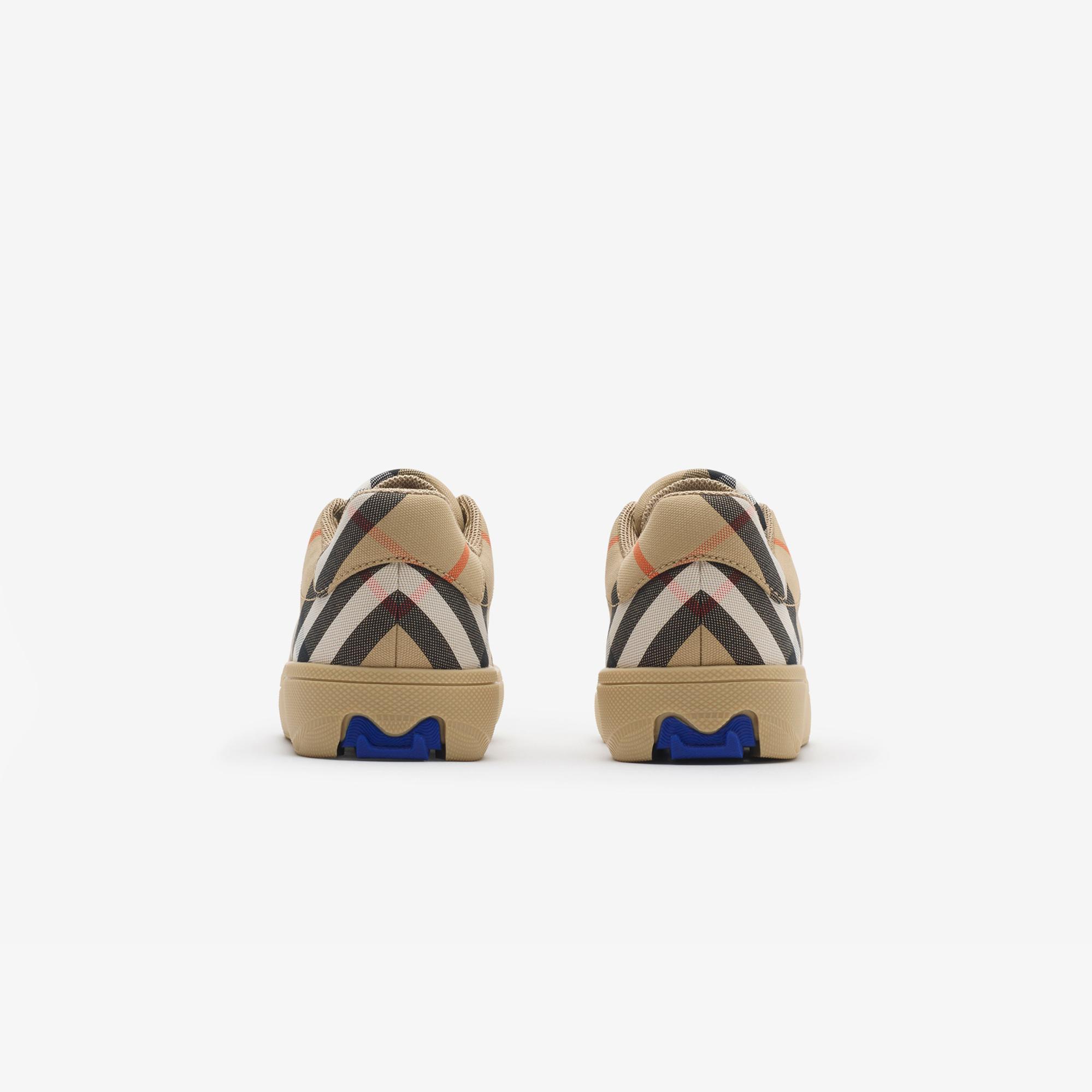 Burberry Cambridge Check Çocuk Bej Sneaker