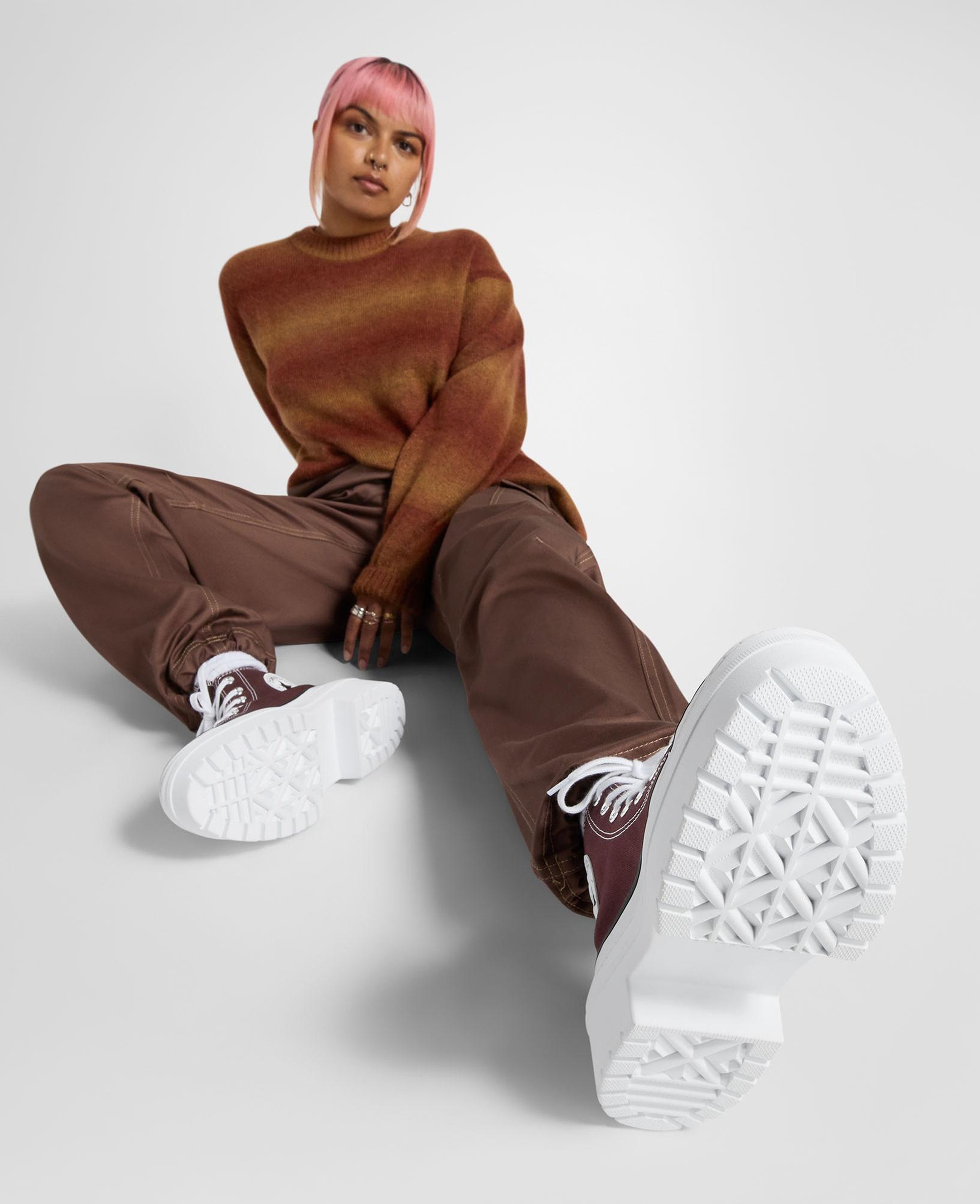 Converse Chuck Taylor All Star Lugged Heel Kadın Bordo Platform Sneaker