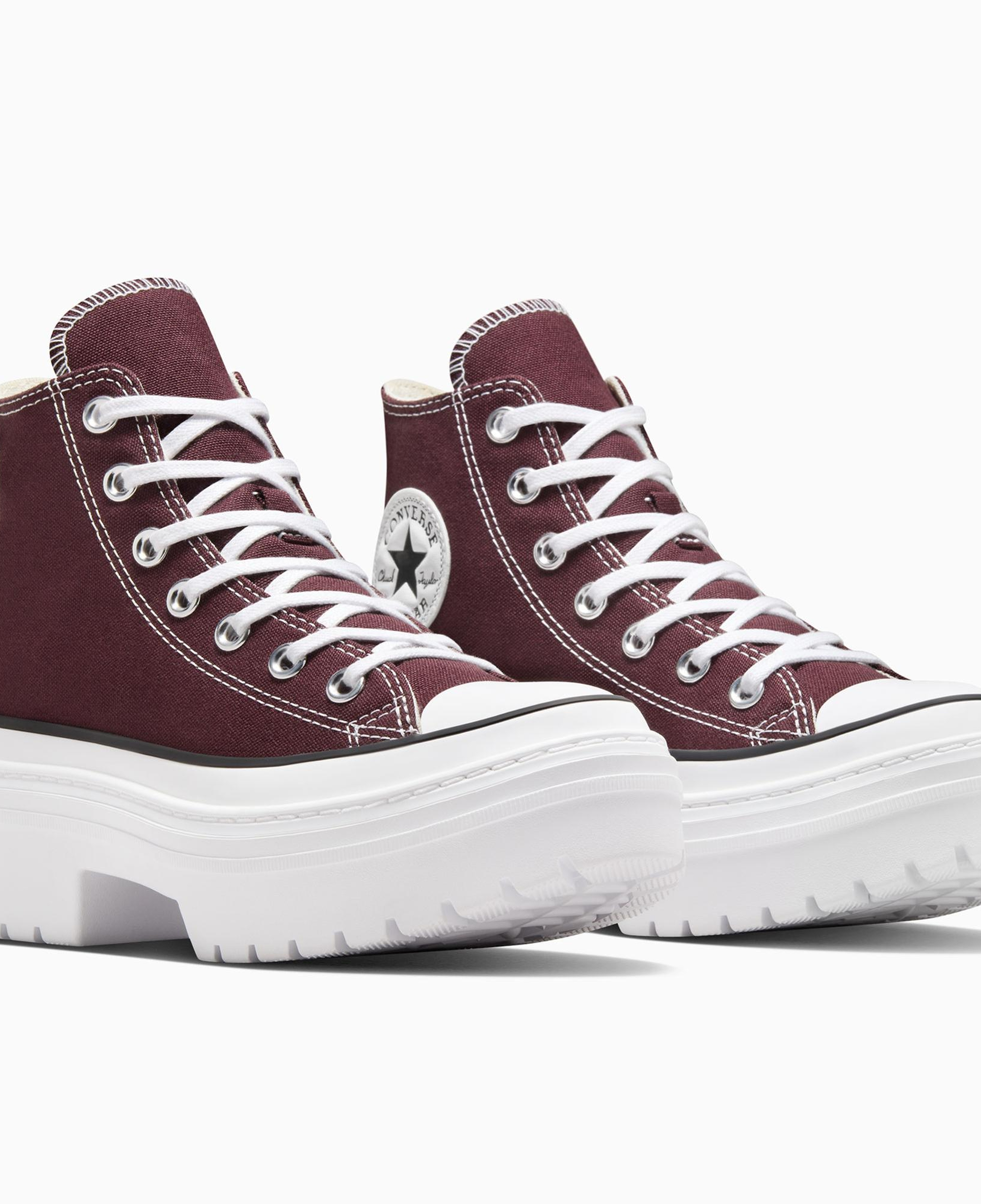 Converse Chuck Taylor All Star Lugged Heel Kadın Bordo Platform Sneaker