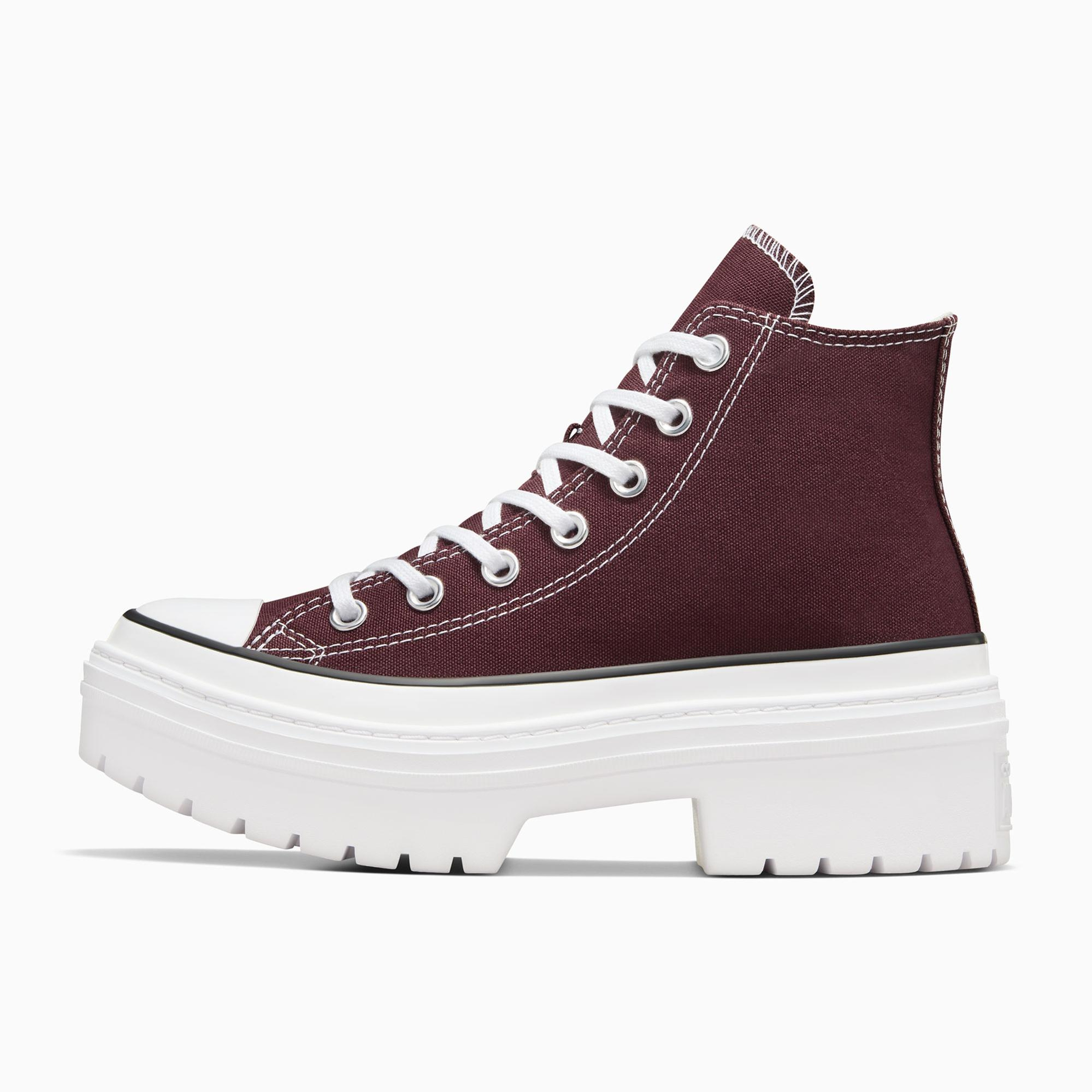 Converse Chuck Taylor All Star Lugged Heel Kadın Bordo Platform Sneaker