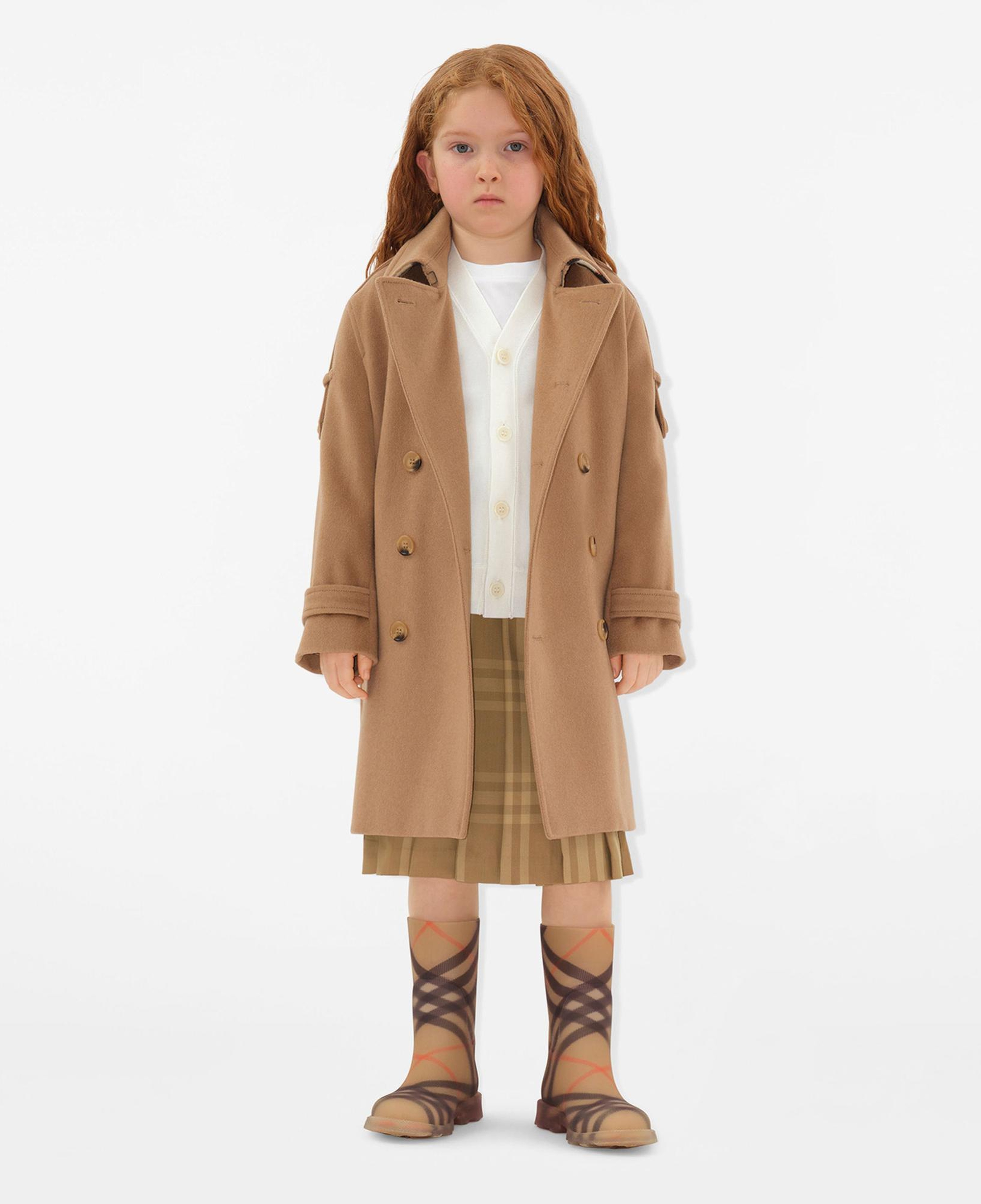 Burberry Anthony Cashmere Çocuk Bej Trençkot