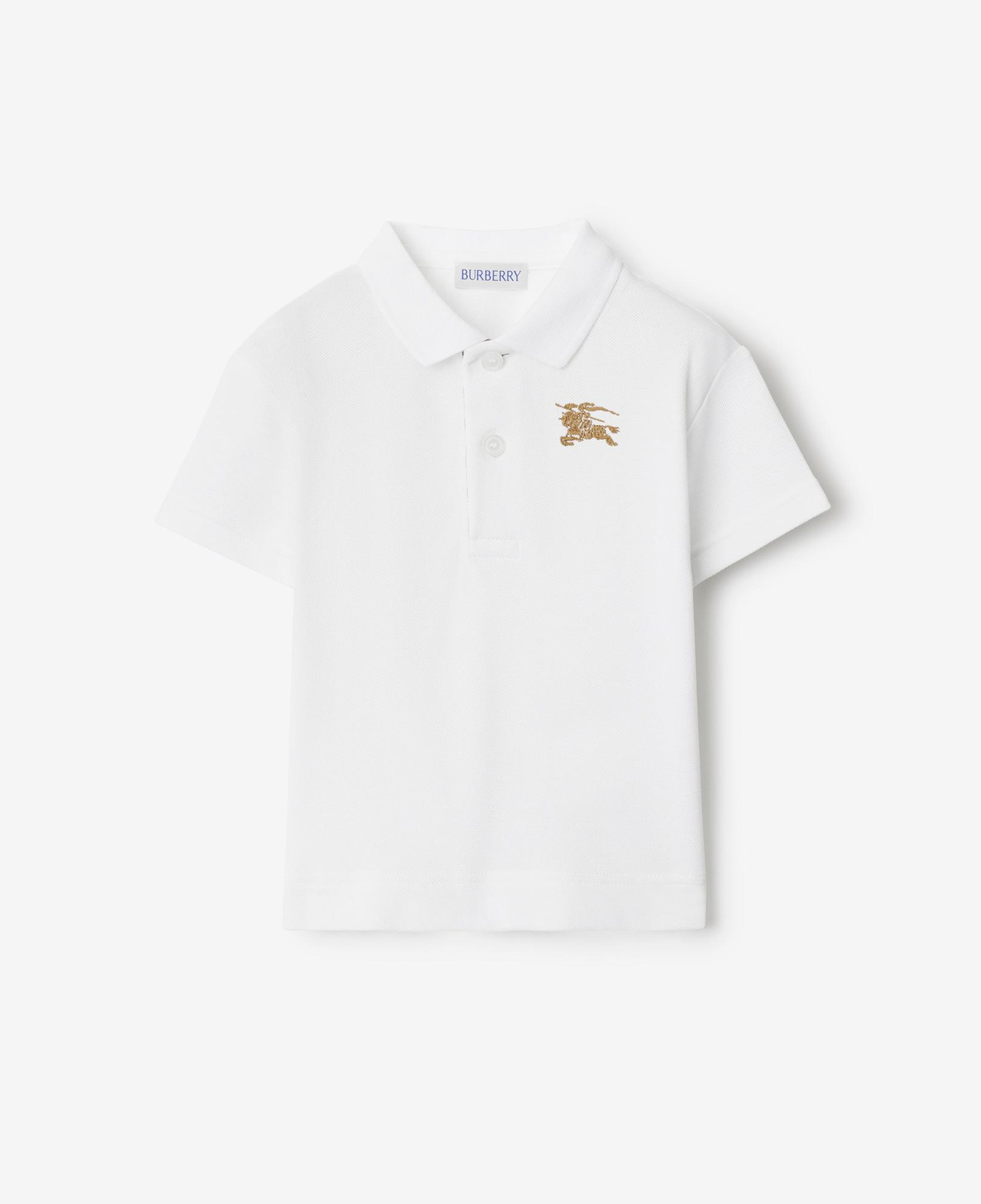 Burberry Johane Cotton Çocuk Beyaz Polo