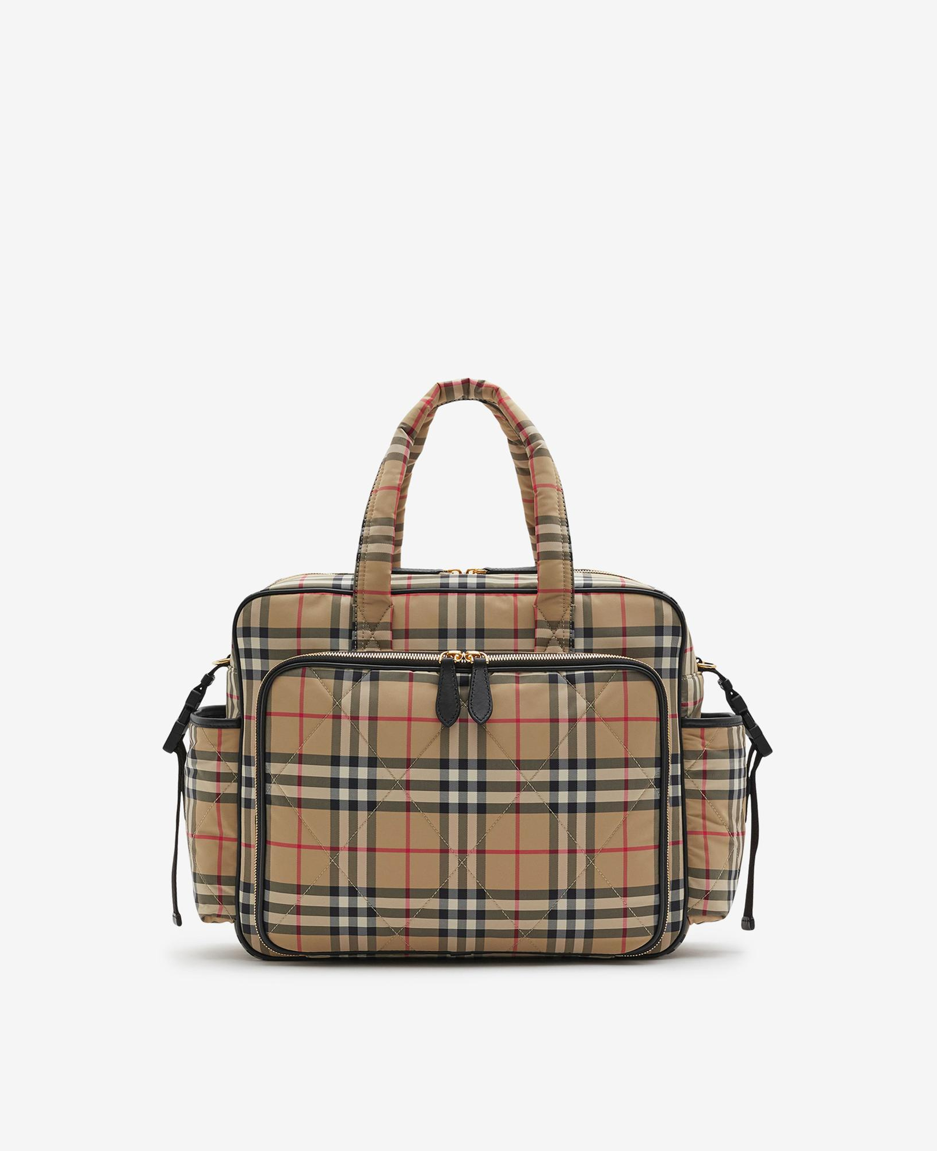 Burberry Check Baby Changing Çocuk Bej Omuz Çantası