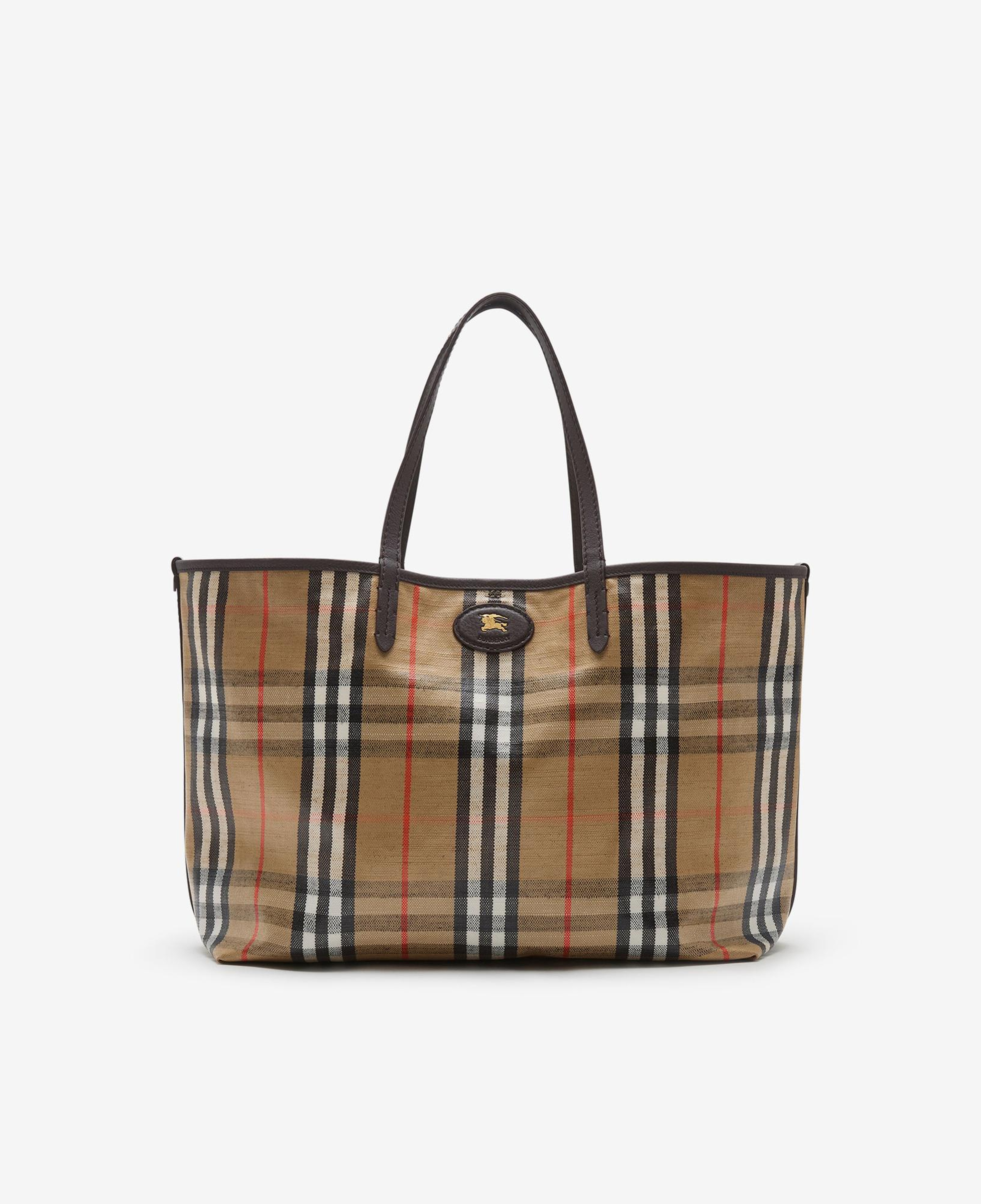 Burberry Medium Highlands Kadın Bej Tote Çanta