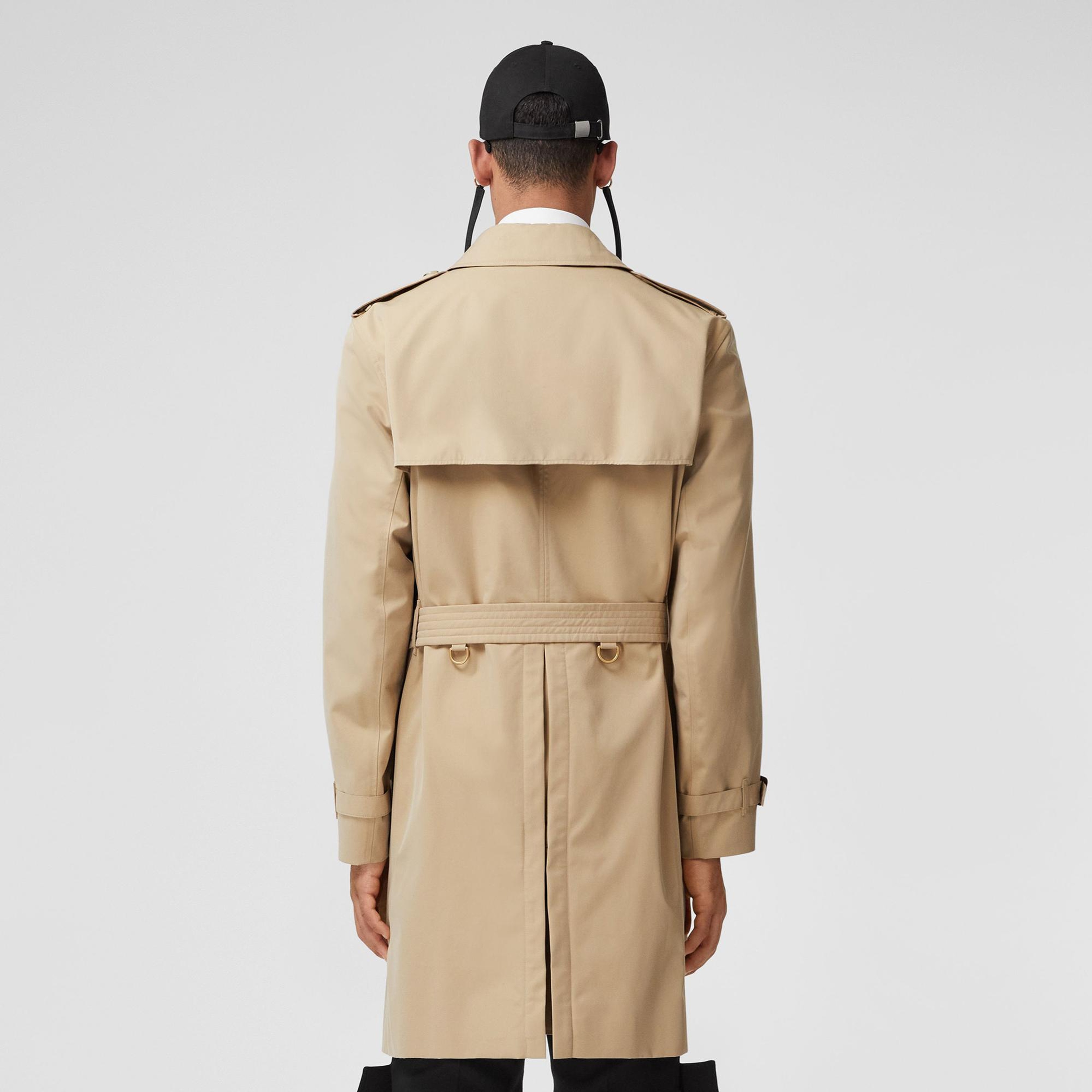 Burberry The Mid-Length Kensington Heritage Erkek Bej Trençkot