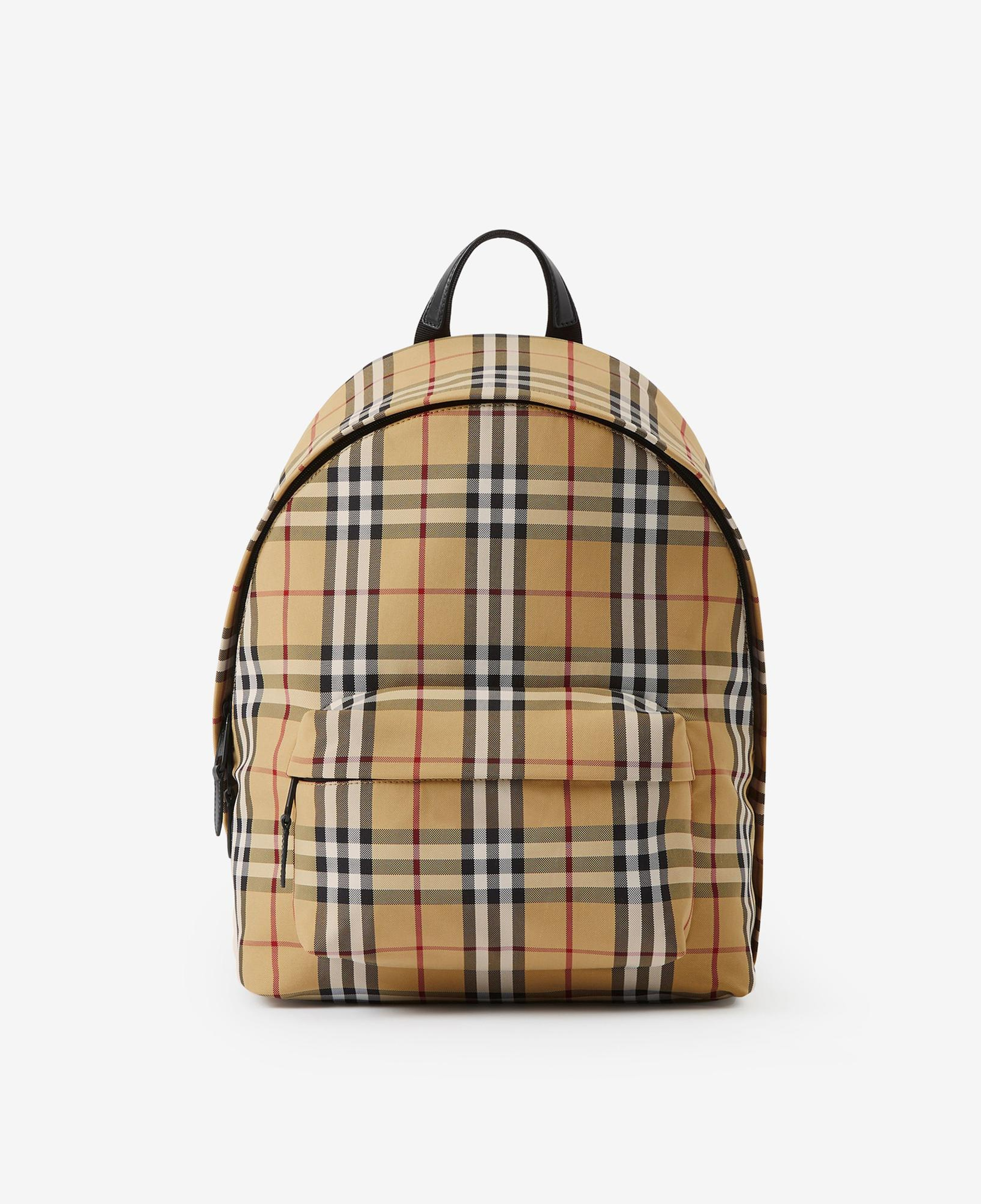 Burberry Check Erkek Bej Sırt Çantası