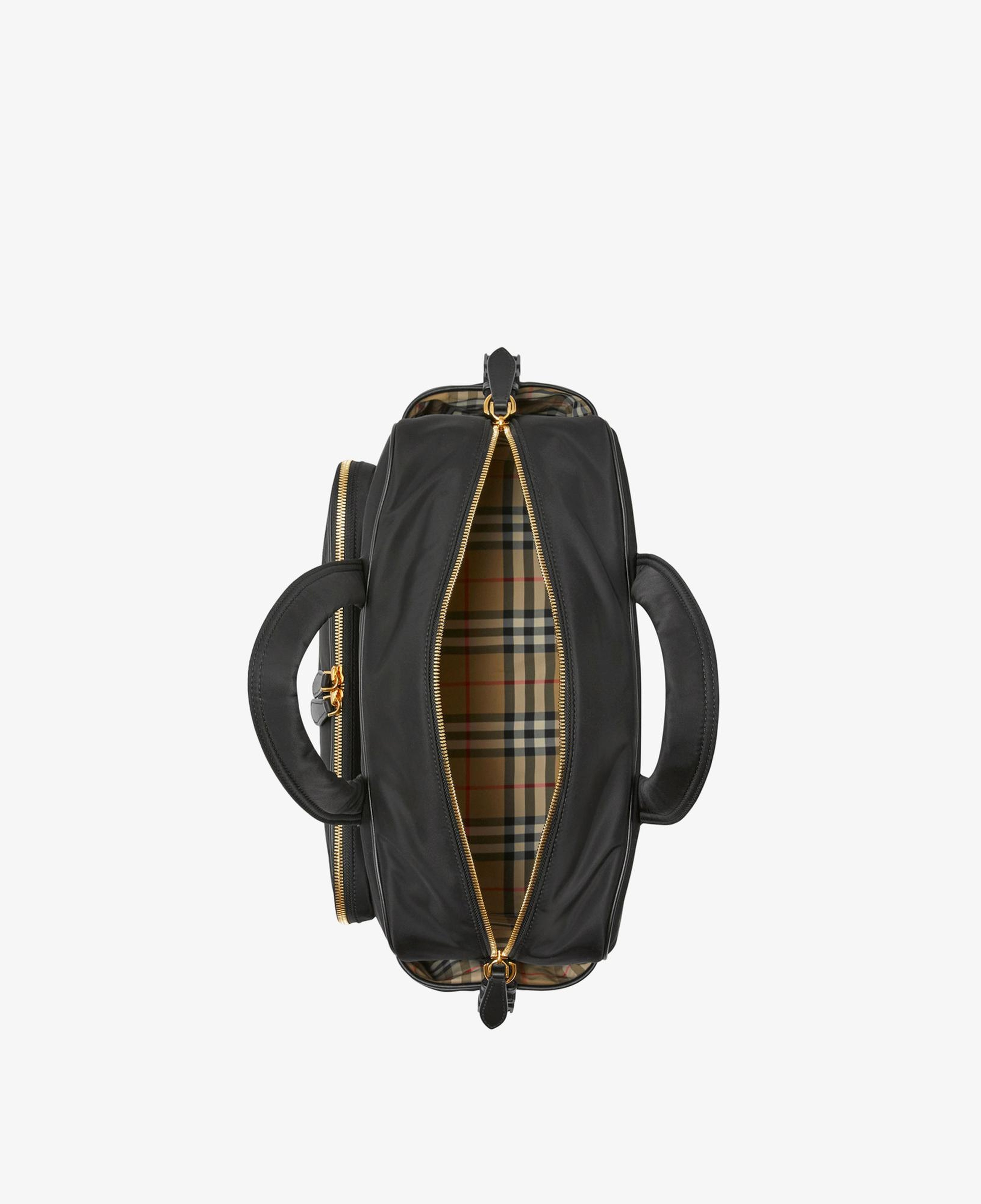 Burberry Quilted Nylon Baby Changing Çocuk Siyah Omuz Çantası