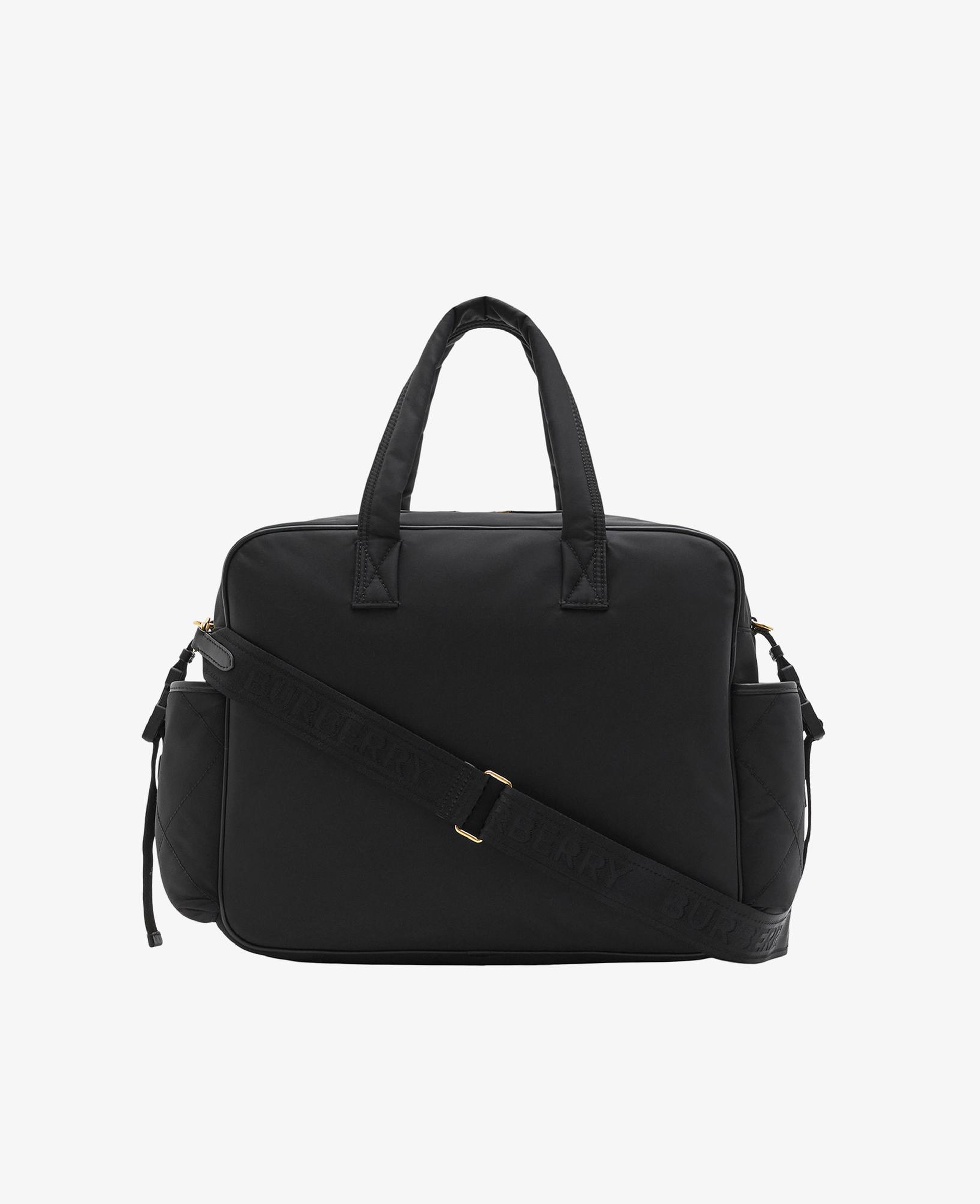 Burberry Quilted Nylon Baby Changing Çocuk Siyah Omuz Çantası
