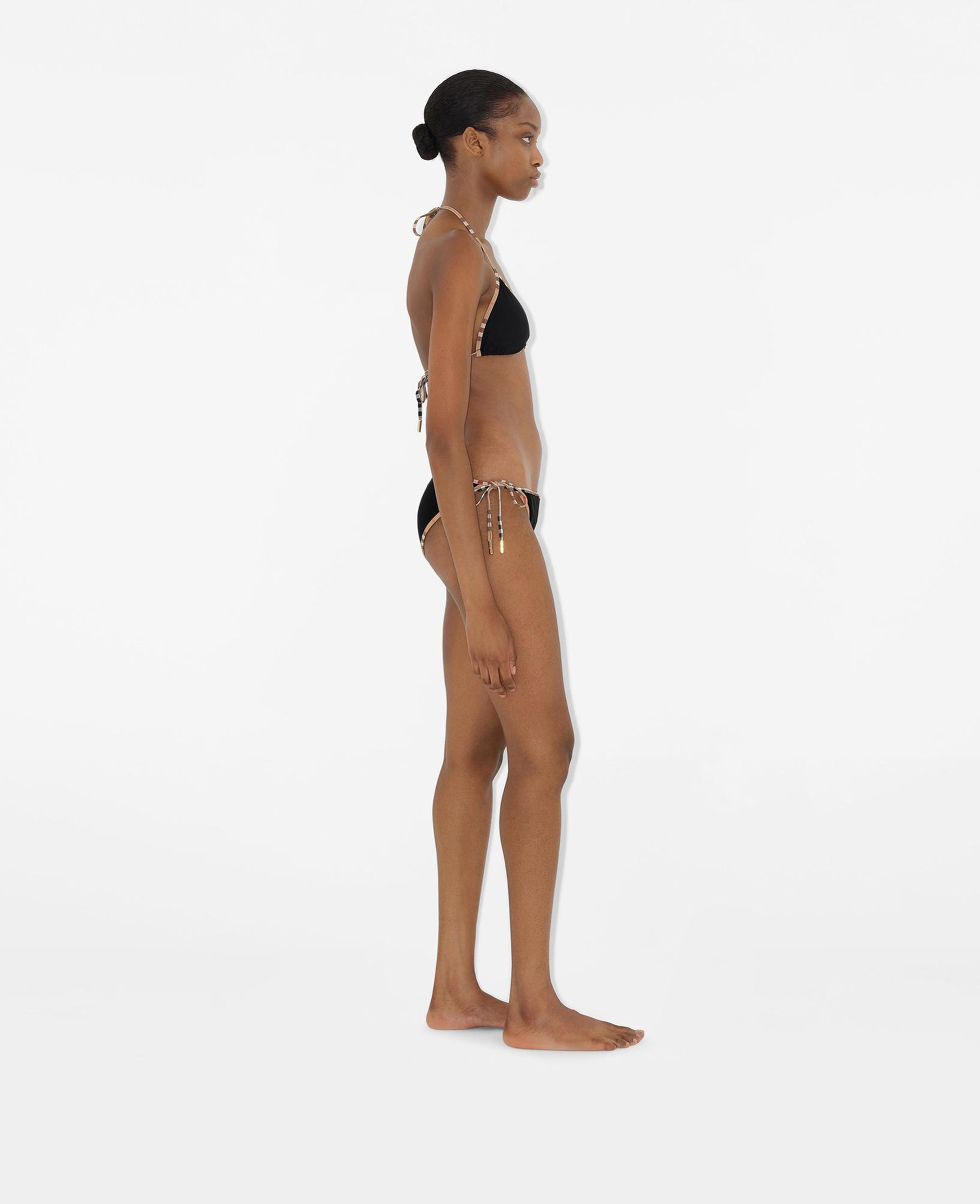 Burberry Check Trim Kadın Siyah Bikini Takımı