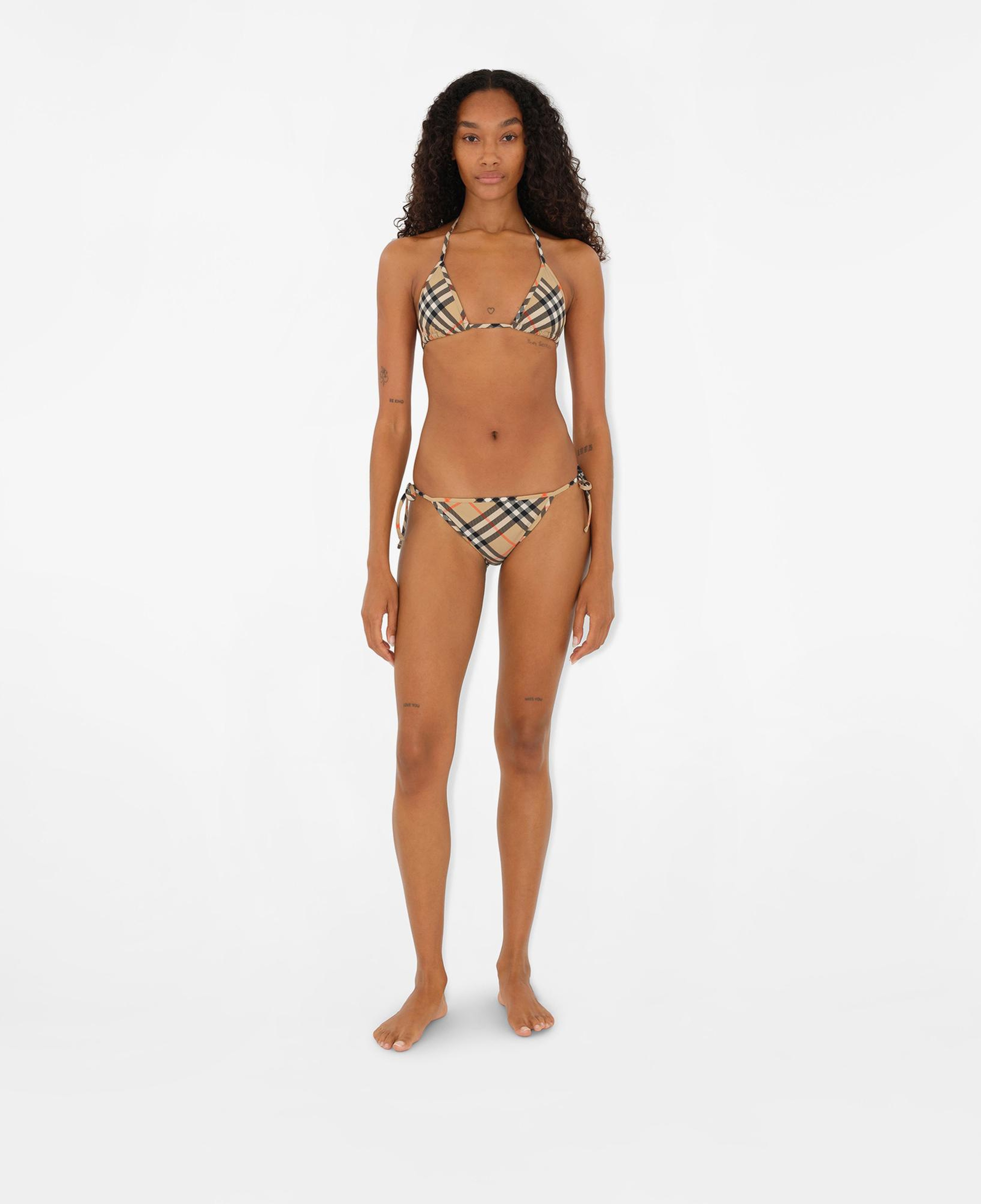Burberry Check Kadın Bej Bikini Altı